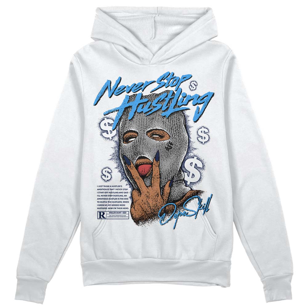 AJ Spizike White Obsidian superstreetwear Hoodie Sweatshirt Never Stop Hustling Graphic
