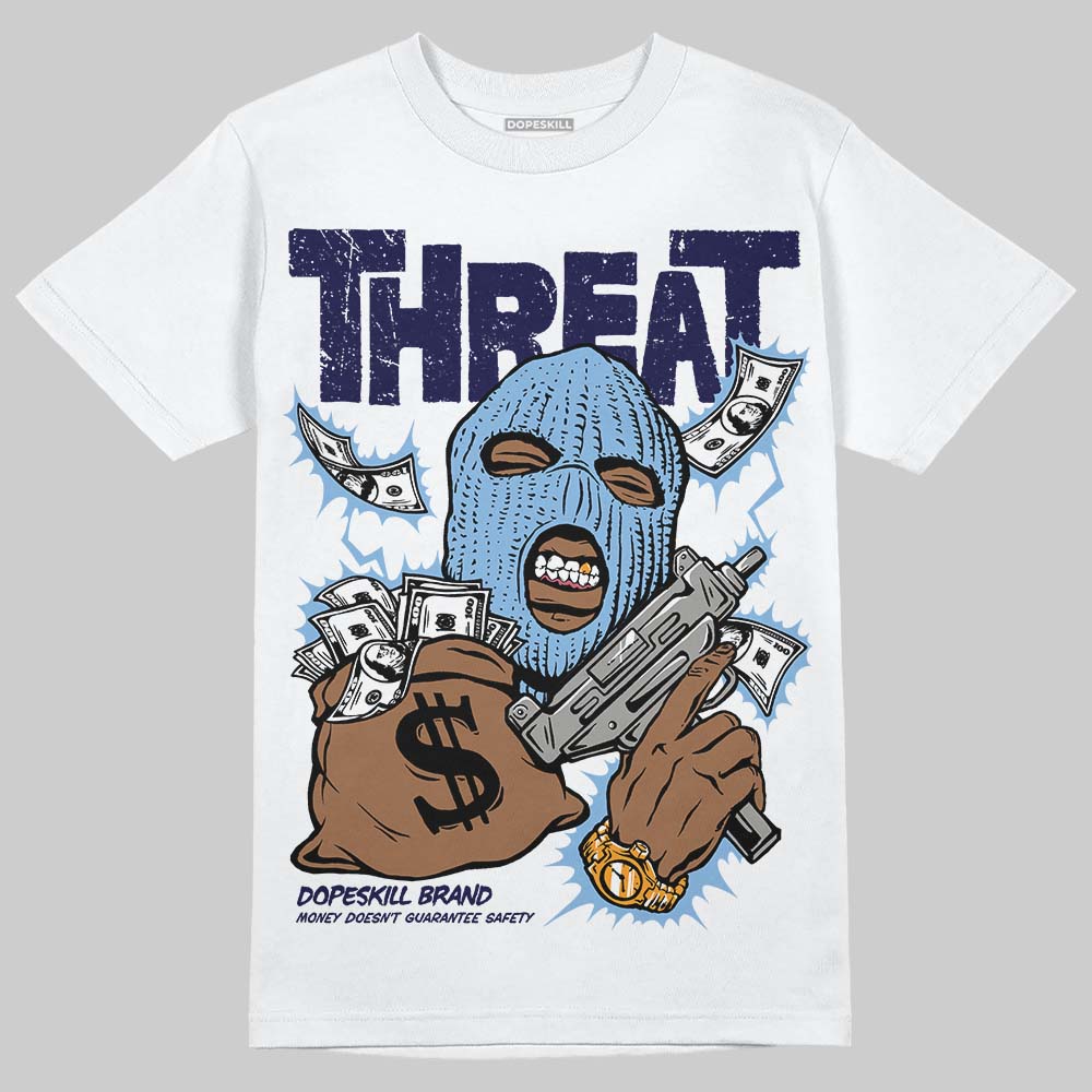 University Blue 6s superstreetwear T-Shirt Under Threat Graphic
