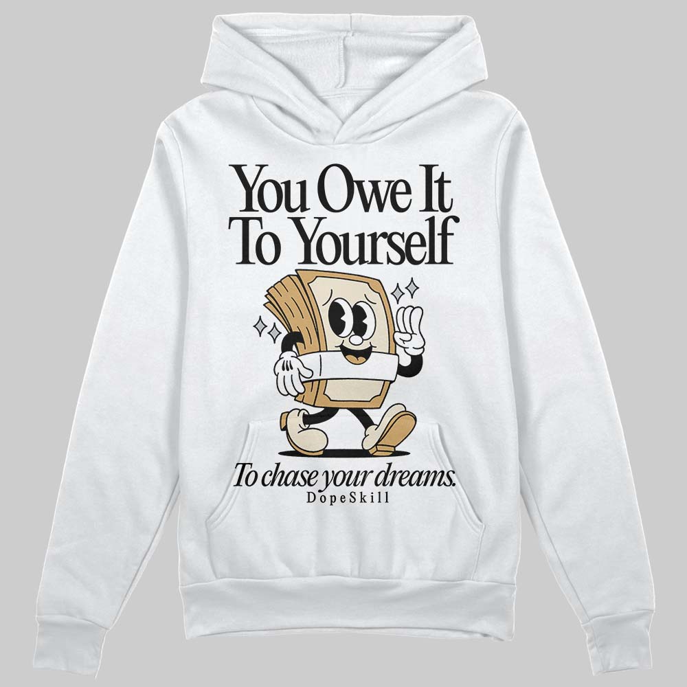 Reverse Metallic 5s superstreetwear Hoodie Sweatshirt Owe It To Yourself Graphic