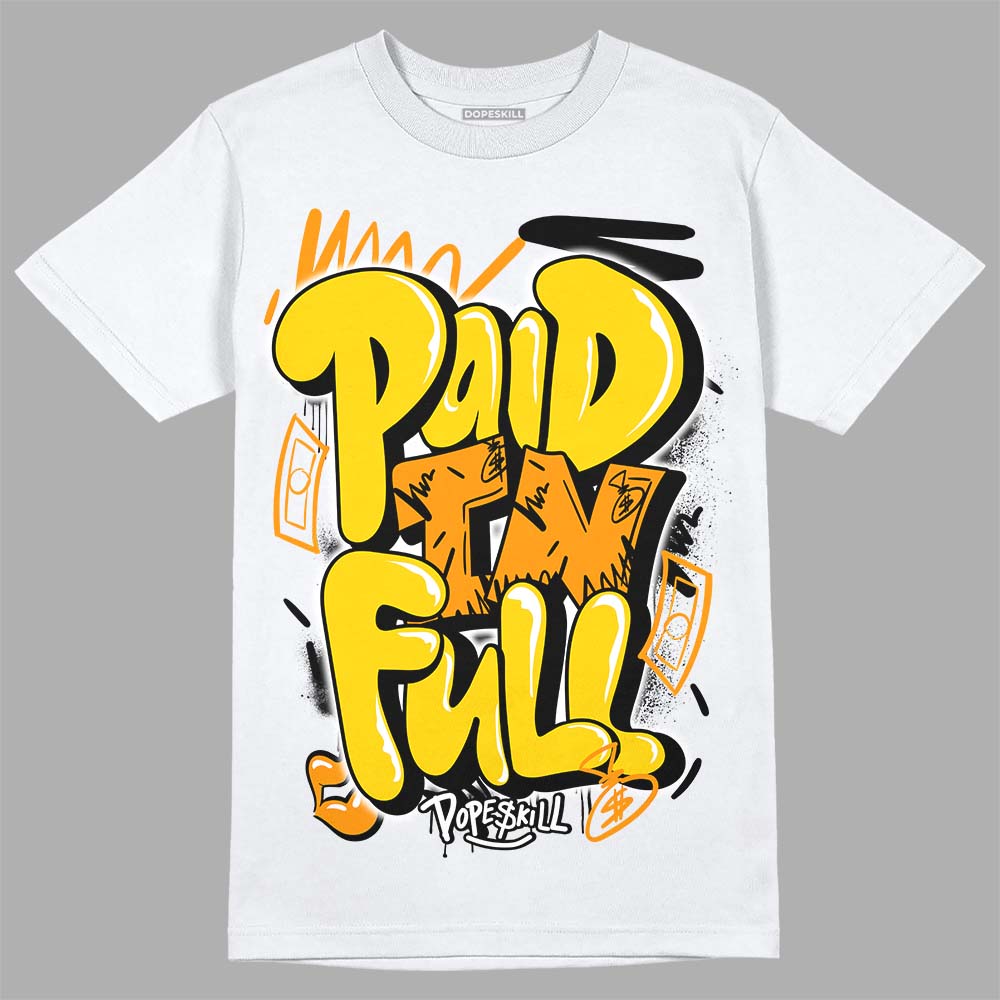 Yellow Ochre 6s superstreetwear T-Shirt New Paid In Full Graphic