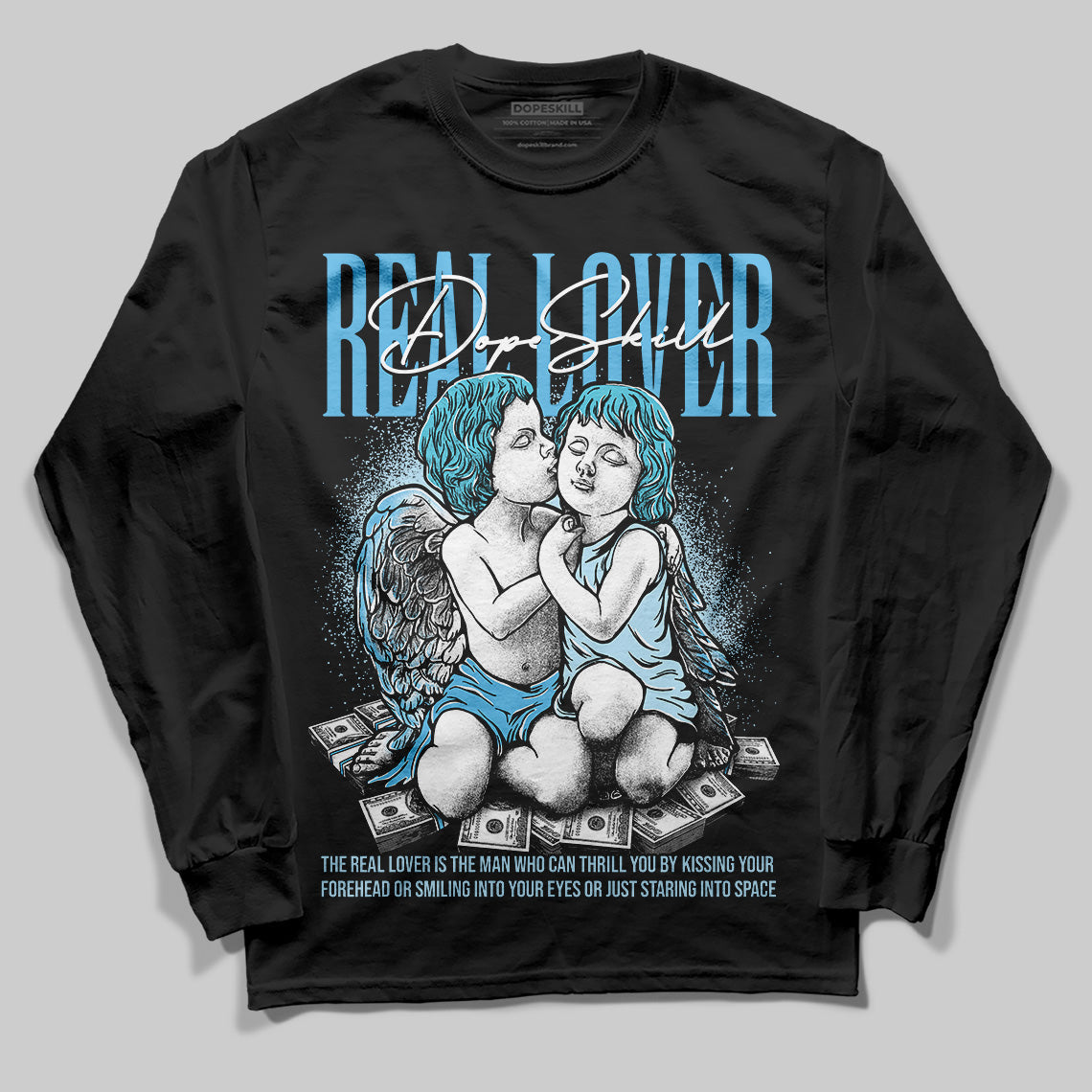 Legend Blue 11s superstreetwear Long Sleeve T-Shirt Real Lover Graphic