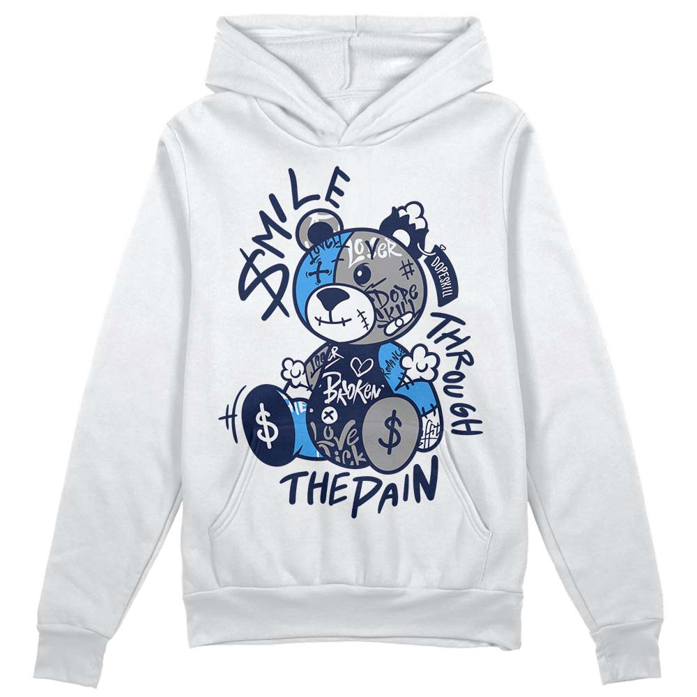 AJ Spizike White Obsidian superstreetwear Hoodie Sweatshirt Smile Through The Pain Graphic