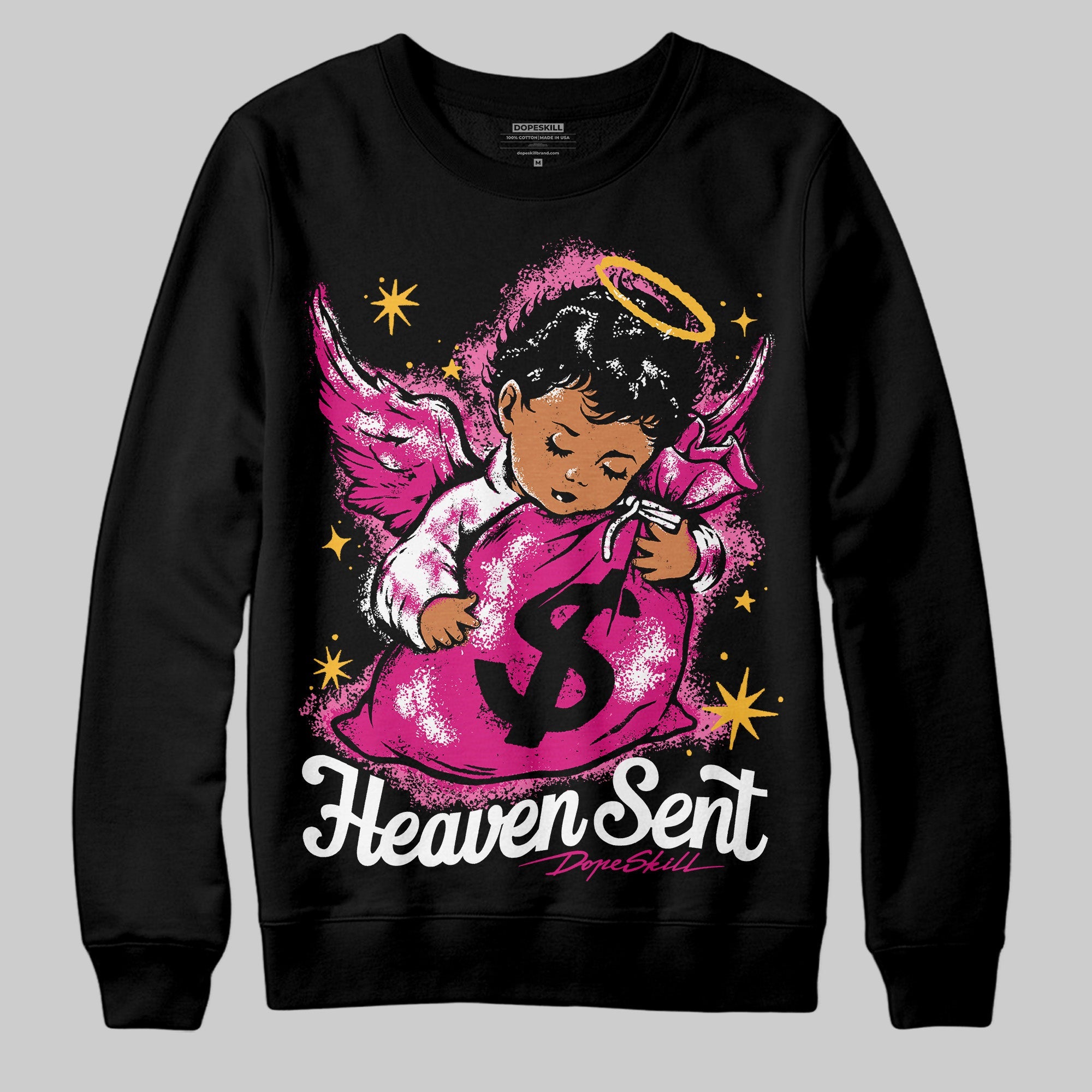 Rick RO Pink Leather Sneakers superstreetwear Sweatshirt Heaven Sent Graphic