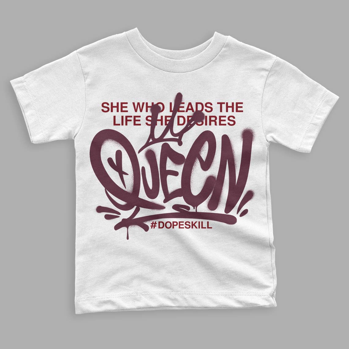 Burgundy 5s superstreetwear Toddler Kids T-shirt Queen Graphic