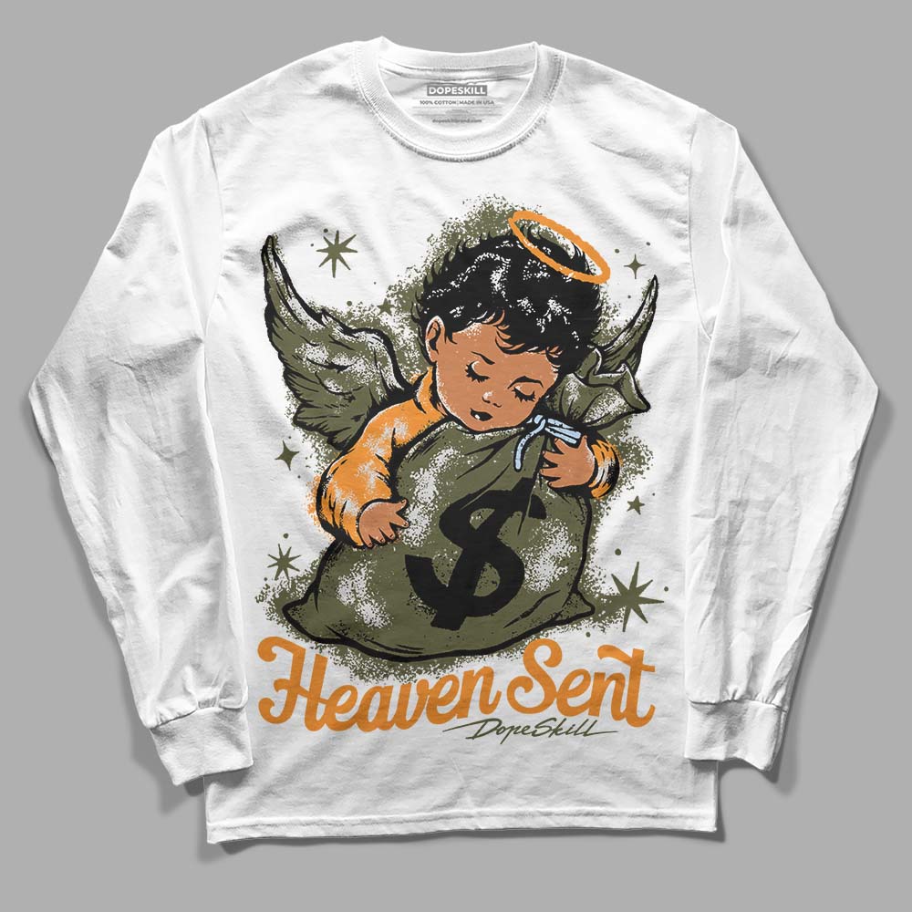 Olive 5s superstreetwear Long Sleeve T-Shirt Heaven Sent Graphic