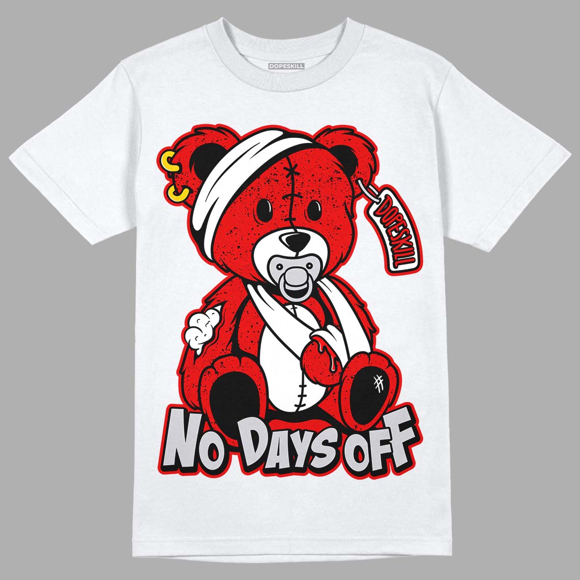 Red Cement 4S superstreetwear T-Shirt Hurt Bear Graphic