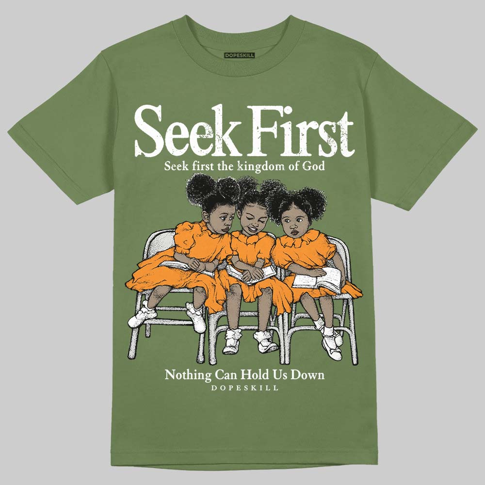 Olive 5s superstreetwear T-Shirt New Seek First Graphic