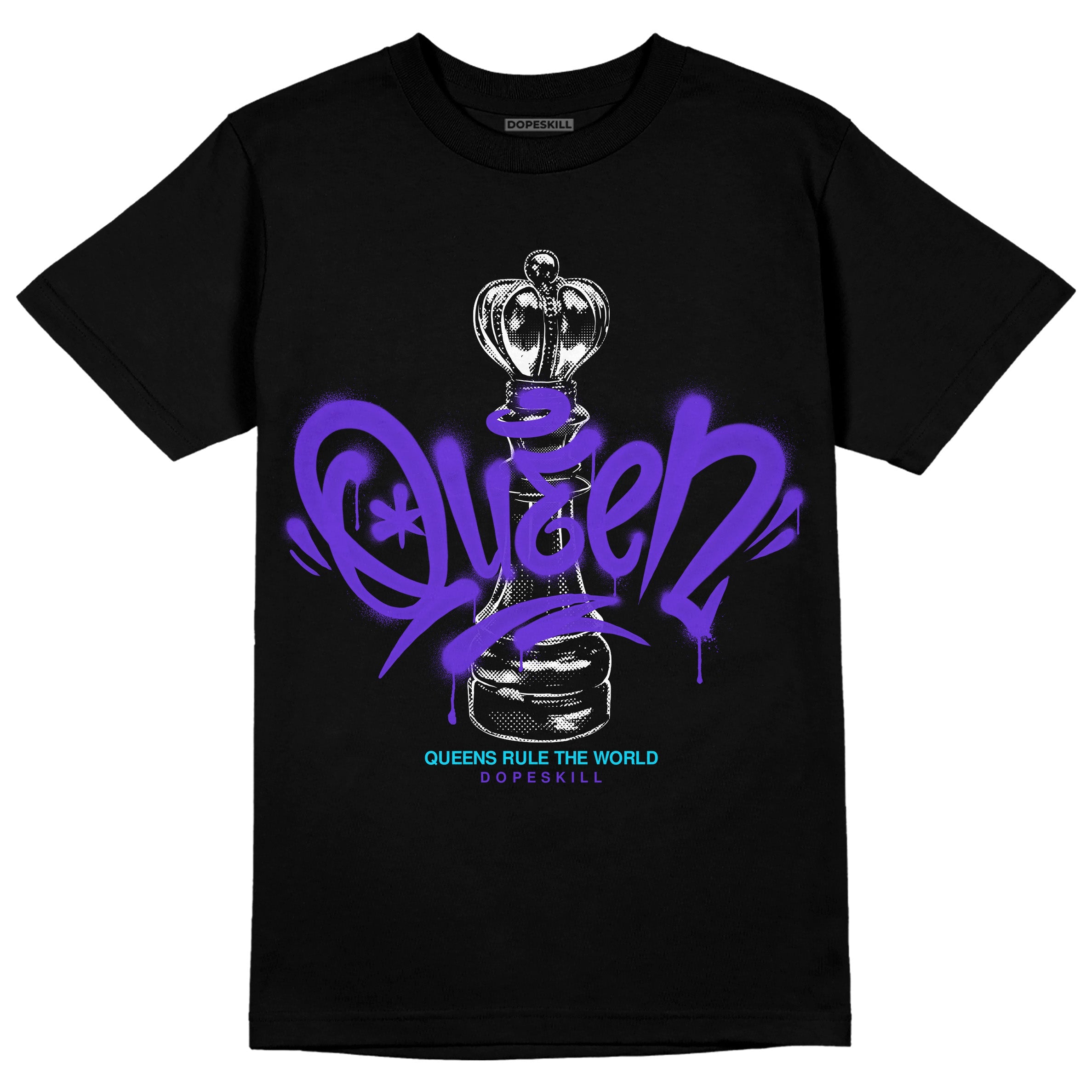 Aqua 6s superstreetwear T-Shirt Queen Chess Graphic