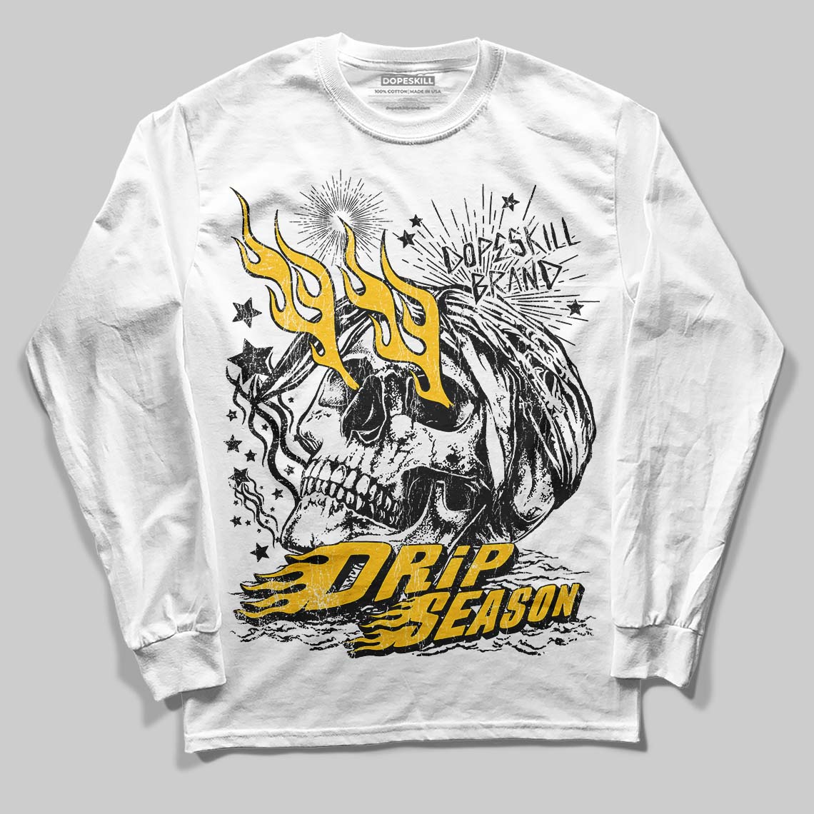 Yellow Collection superstreetwear Long Sleeve T-Shirt Drip Season Graphic