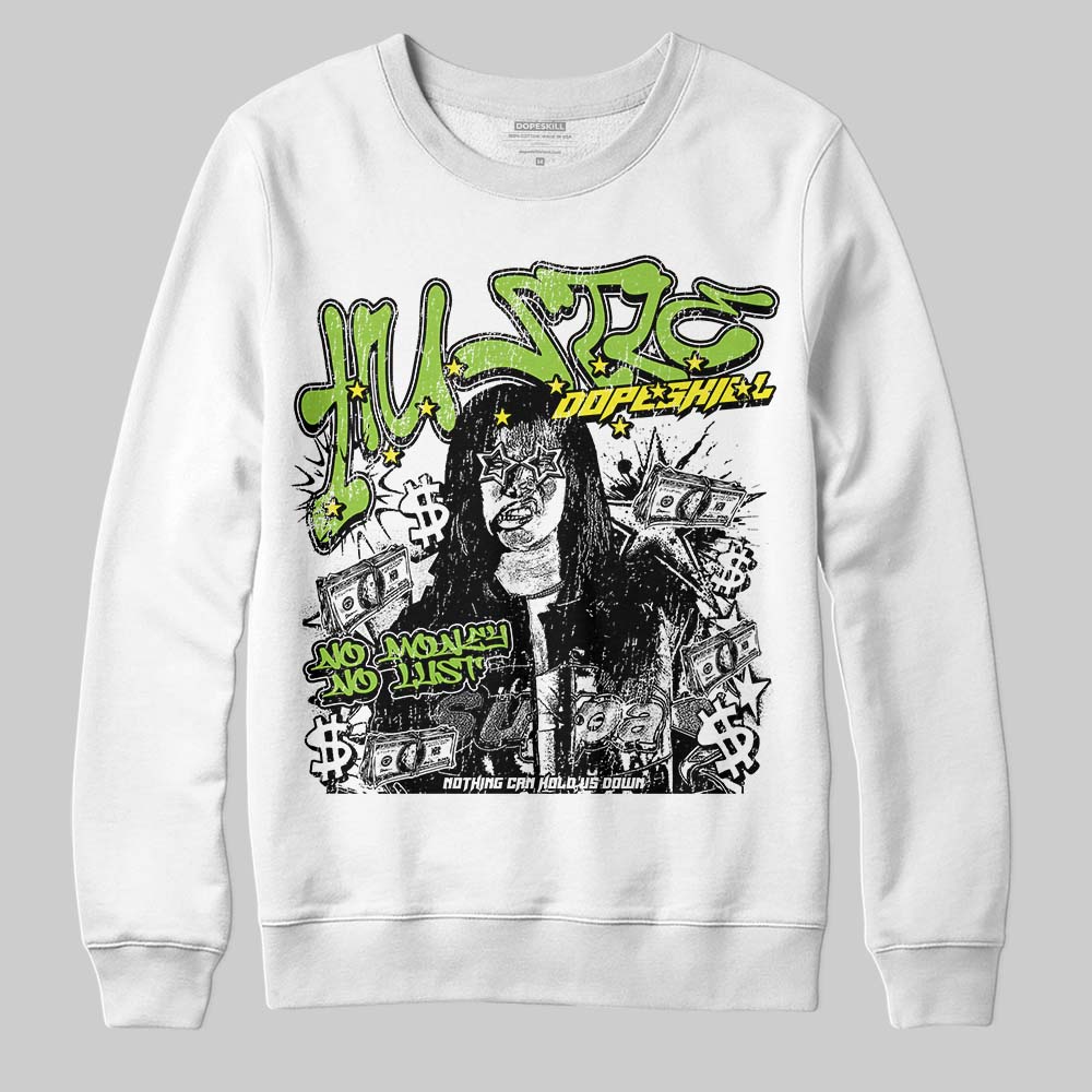 Neon Green Collection superstreetwear Sweatshirt No Money No Lust Graphic