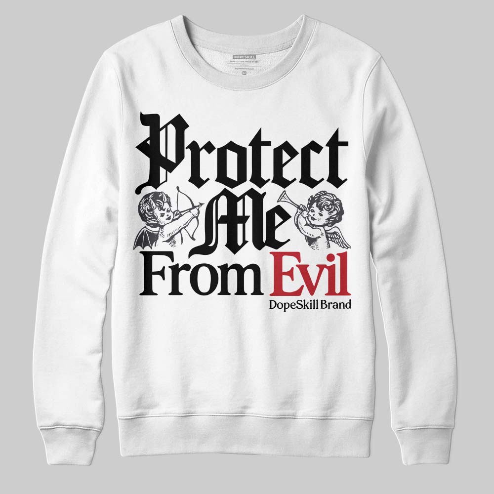 Black Cat 3s superstreetwear Sweatshirt Protect Me From Evil Graphic