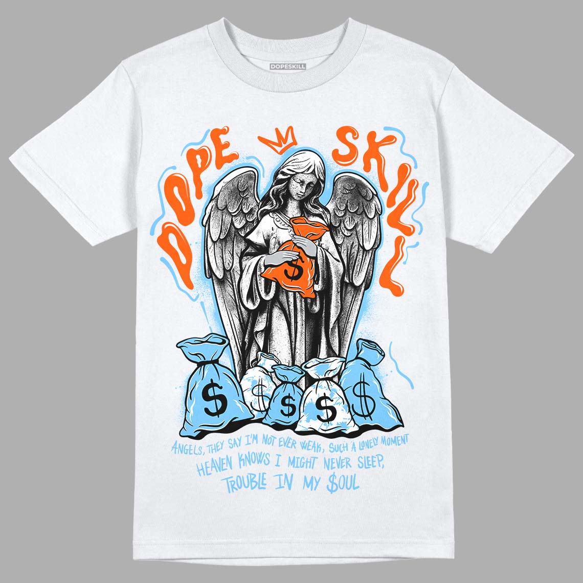 Dunk Low Futura University Blue superstreetwear T-Shirt Angels Graphic