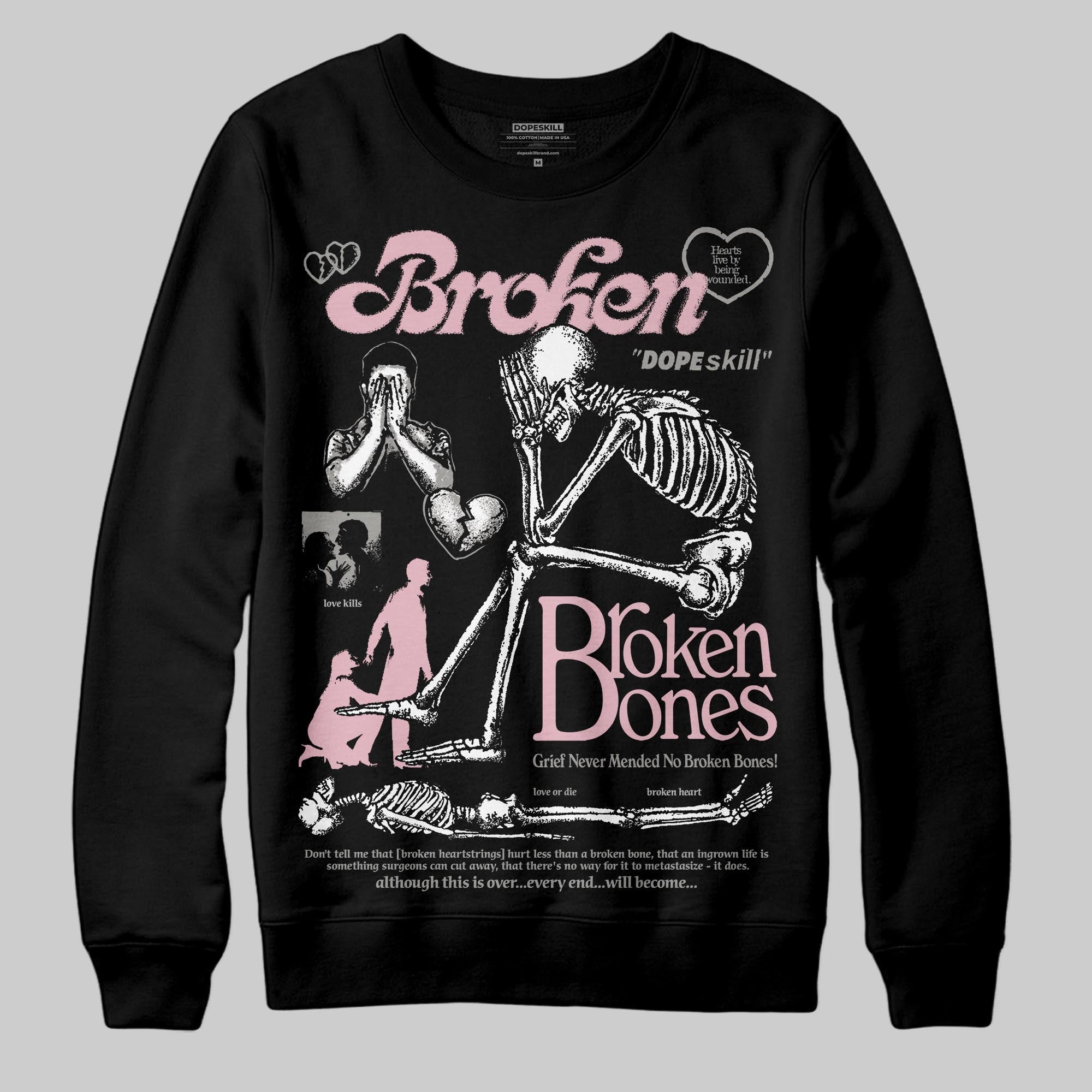 Max 95 OG ¡°Pink Foam¡± superstreetwear Sweatshirt Broken Bones Graphic