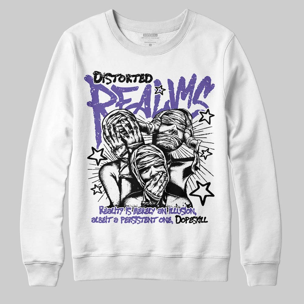 Grape 5s superstreetwear Sweatshirt Distorted Realms Graphic