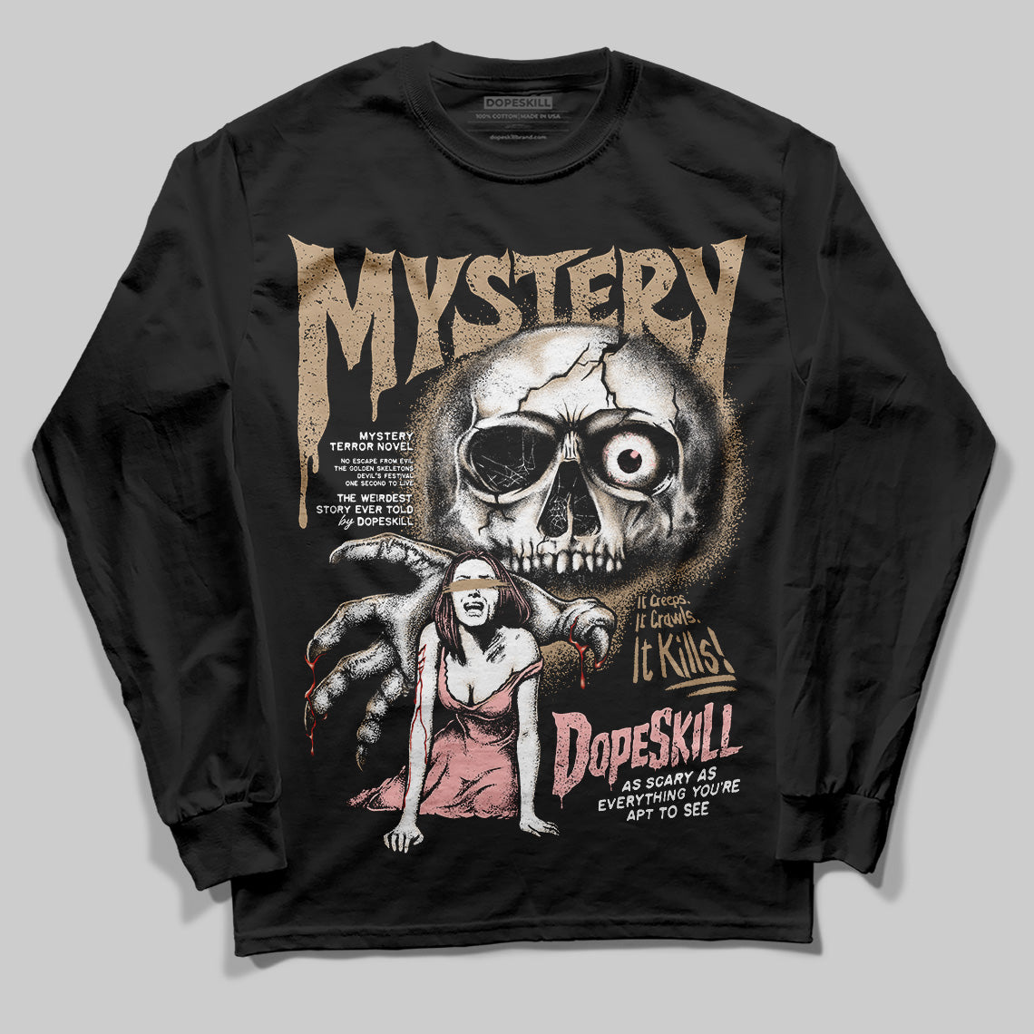 AIR FORCE 1 LINEN superstreetwear Long Sleeve T-Shirt Mystery Ghostly Grasp Graphic