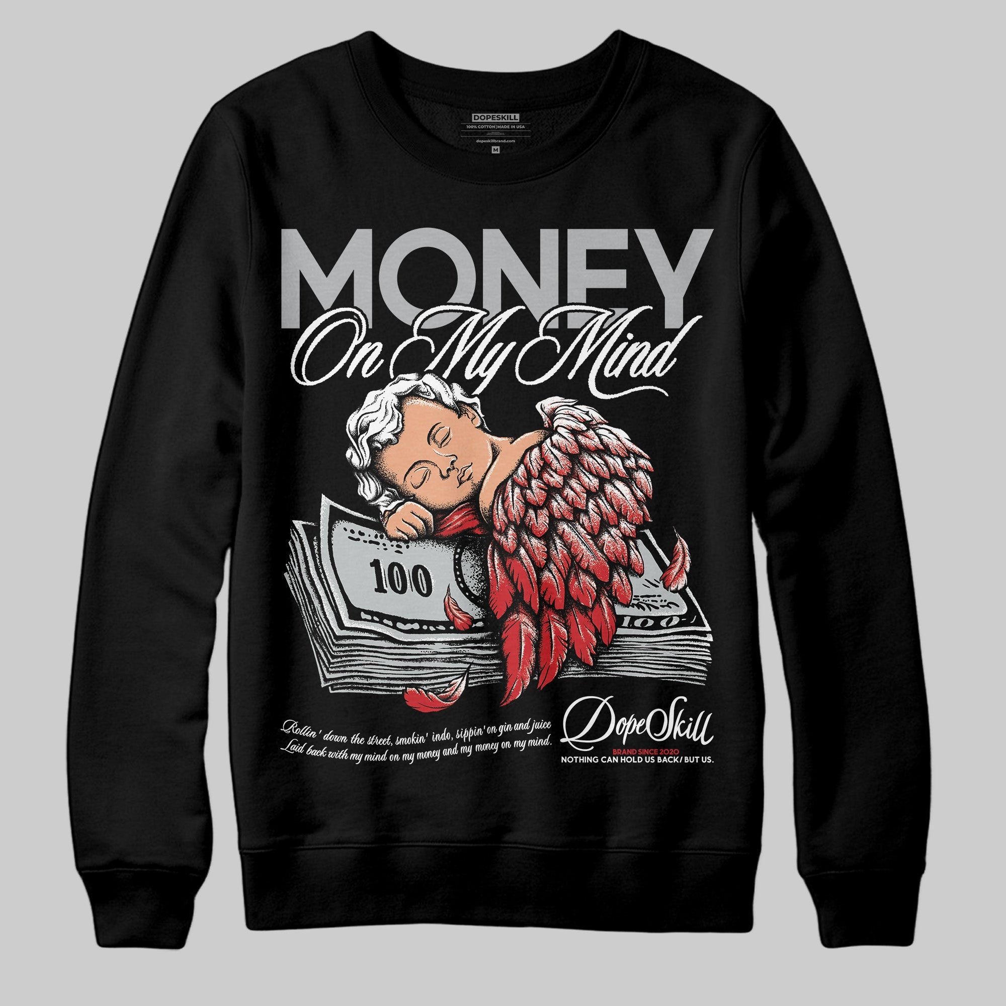 Black Cement 3s superstreetwear Sweatshirt MOMM Graphic
