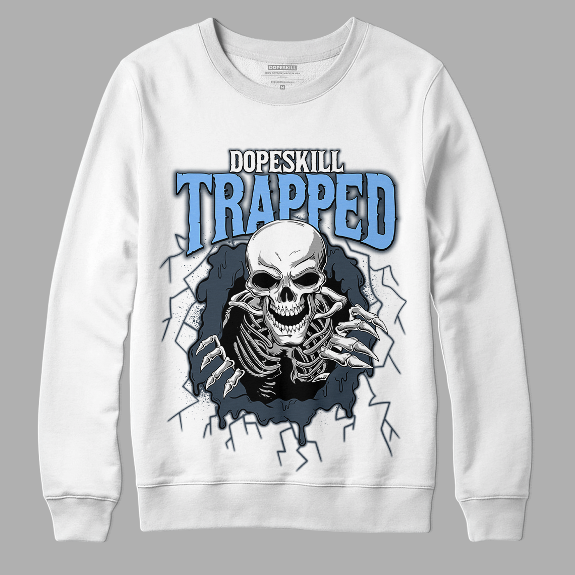AJ 6 Midnight Navy superstreetwear Sweatshirt Trapped Halloween Graphic