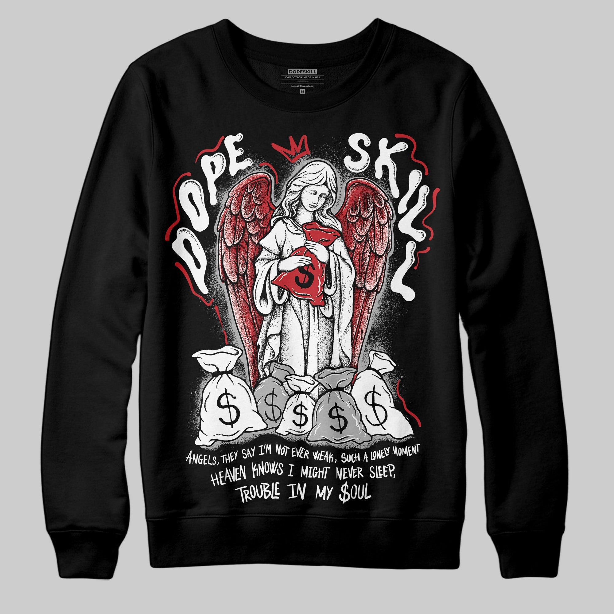 Bred 11s superstreetwear Sweatshirt Angels Graphic