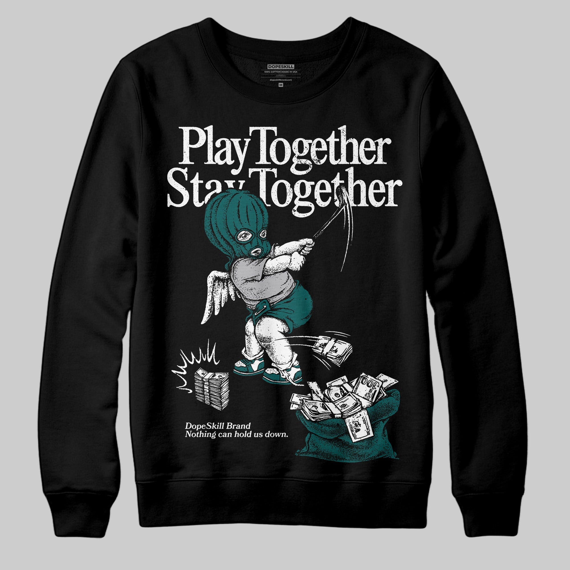 Gel 1130 White Dark Neptune superstreetwear Sweatshirt Play together,Stay together Graphic