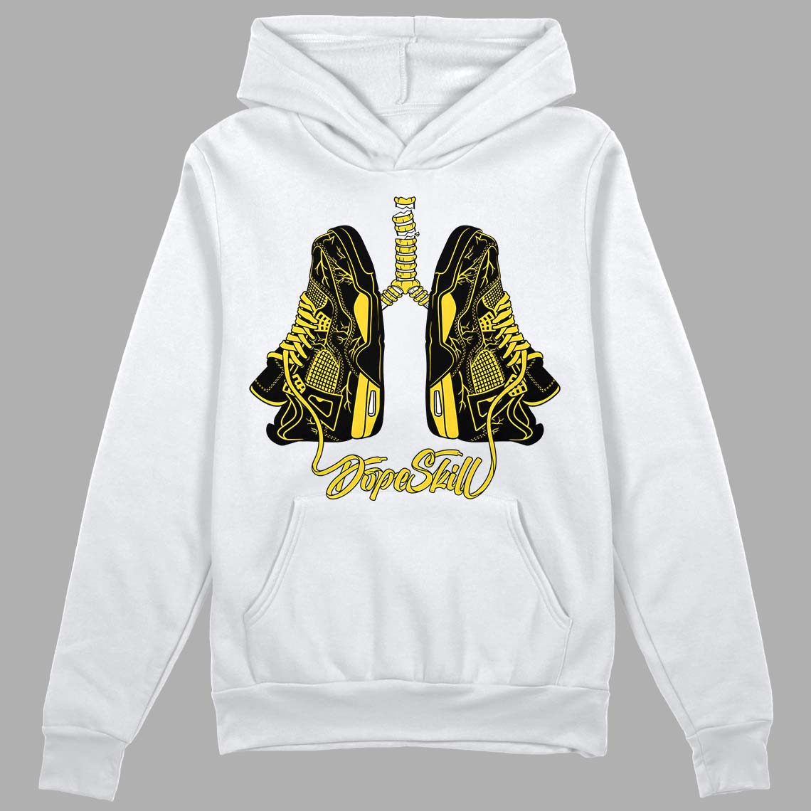 Black Tour Yellow AJ 4 Thunder superstreetwear Hoodie Sweatshirt Breathe Graphic