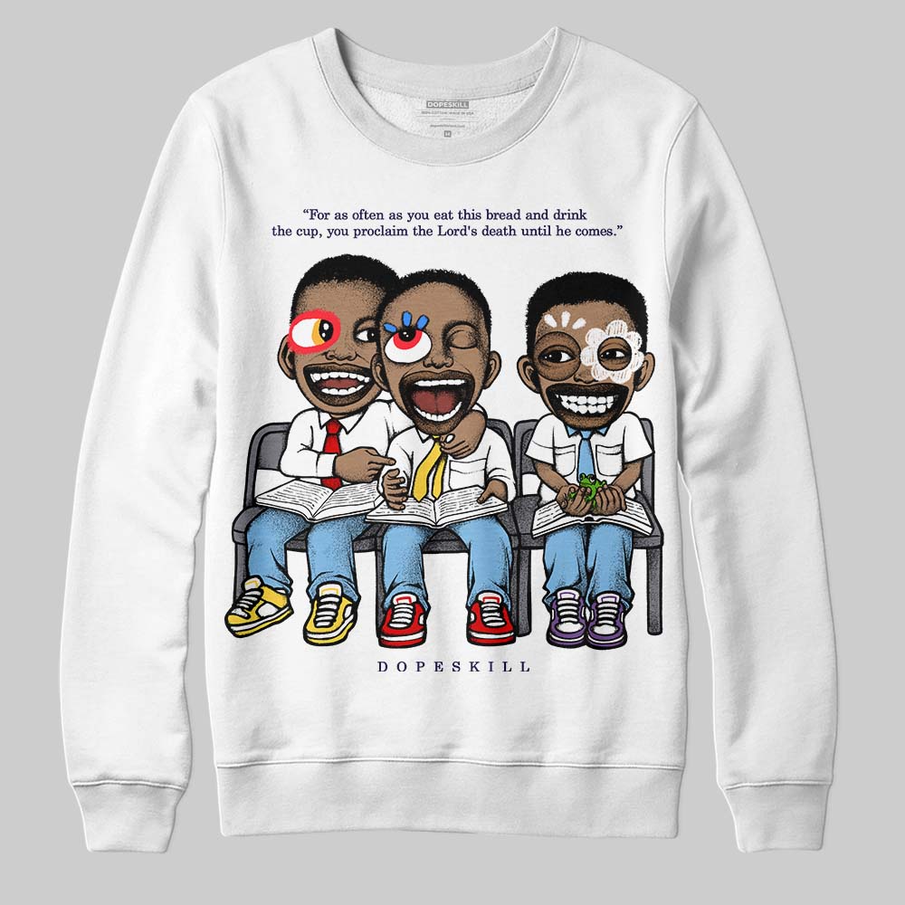 University Blue Collection superstreetwear Sweatshirt First Sunday Graphic