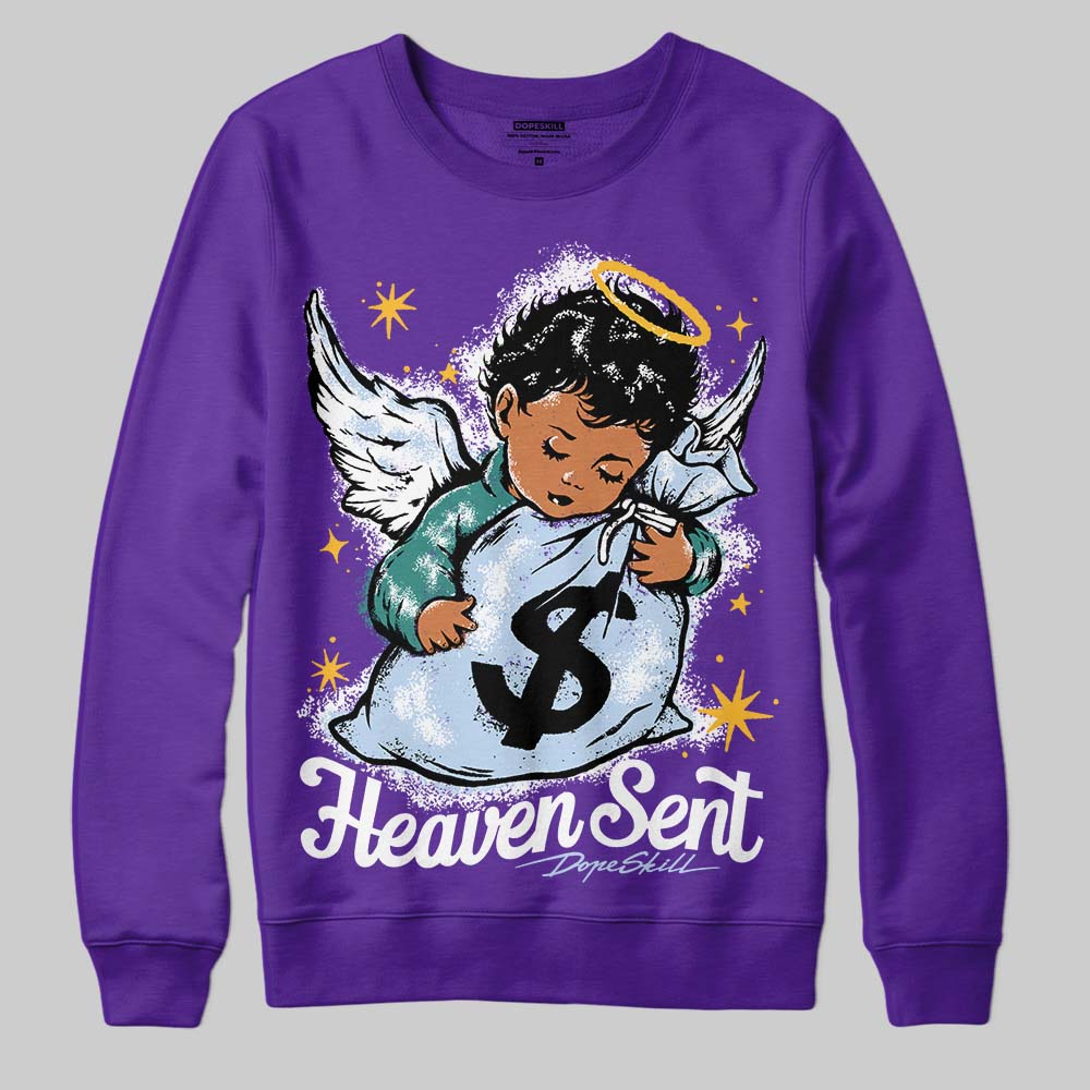 Grape 5s superstreetwear Sweatshirt Heaven Sent Graphic