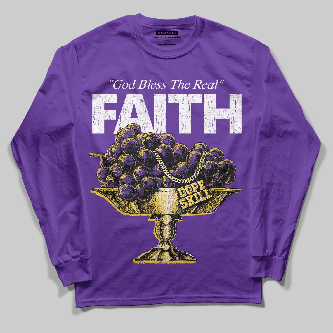 Grape 5s superstreetwear Long Sleeve T-Shirt Faith Graphic
