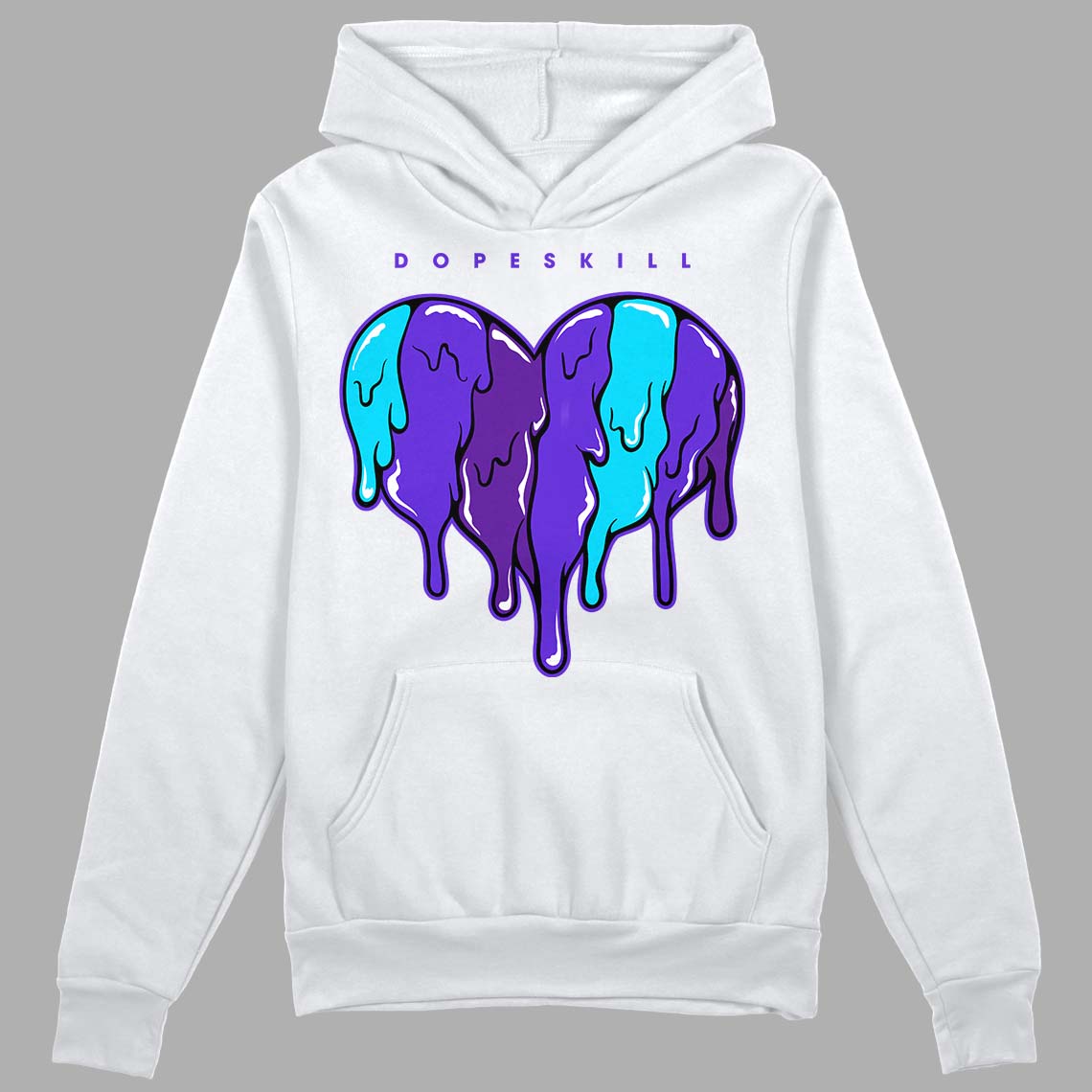 Aqua 6s superstreetwear Hoodie Sweatshirt Slime Drip Heart Graphic