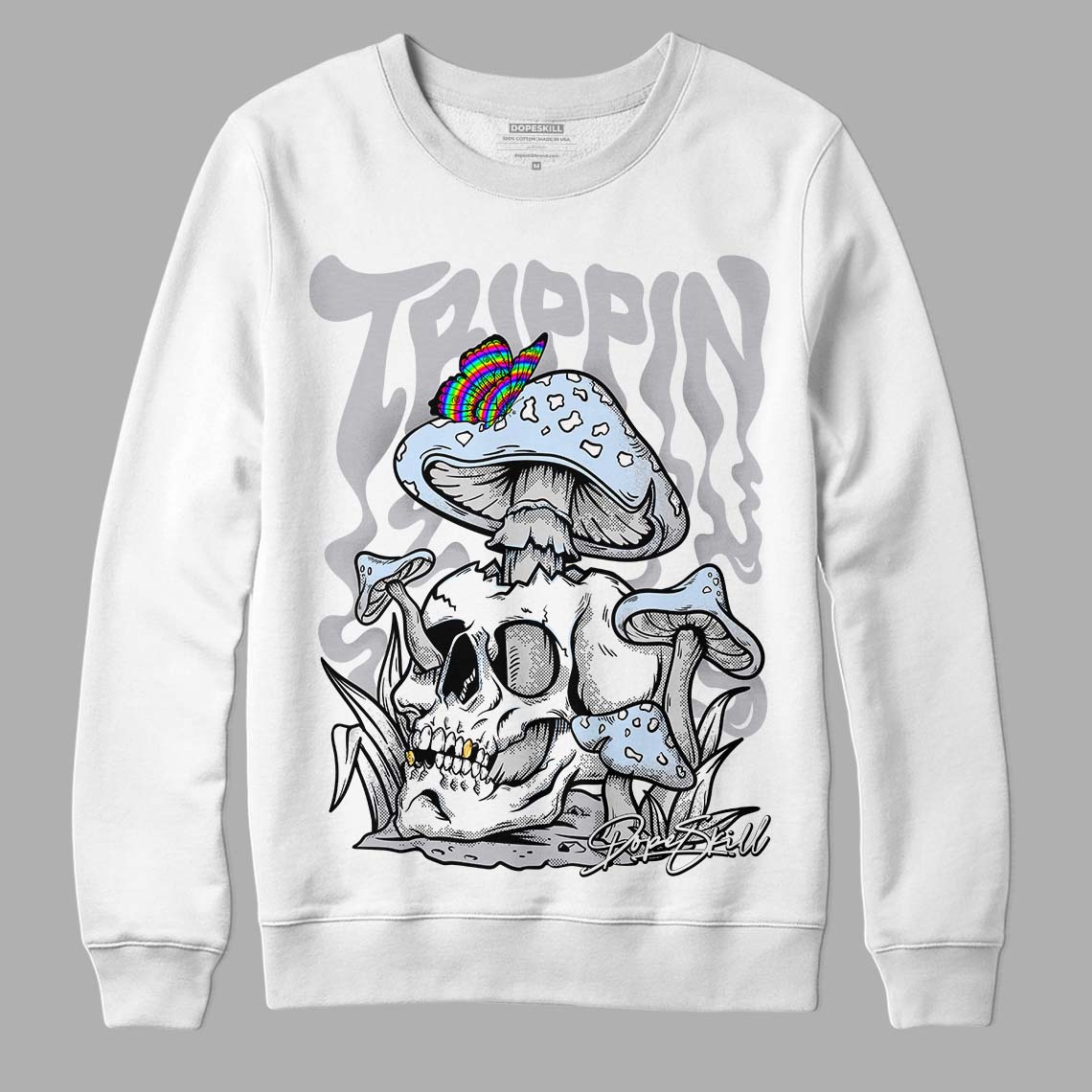 Cement Grey 11s superstreetwear Sweatshirt Trippin Graphic