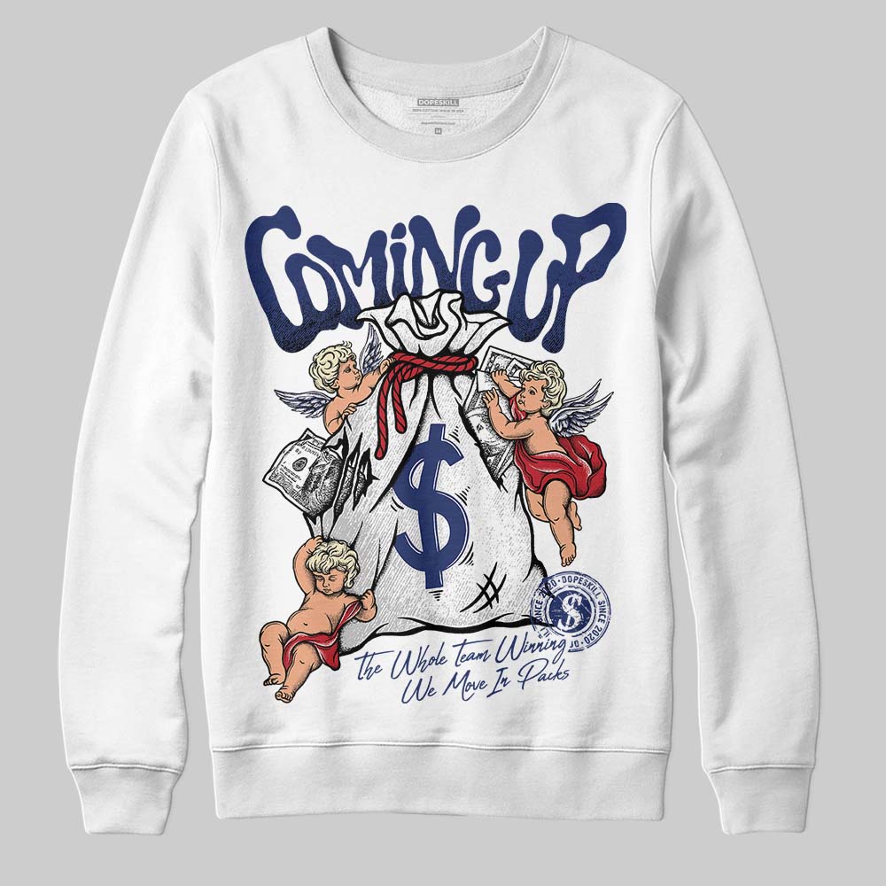Rare Air Deep Royal Blue 1s superstreetwear Sweatshirt Money Bag Coming Up Graphic