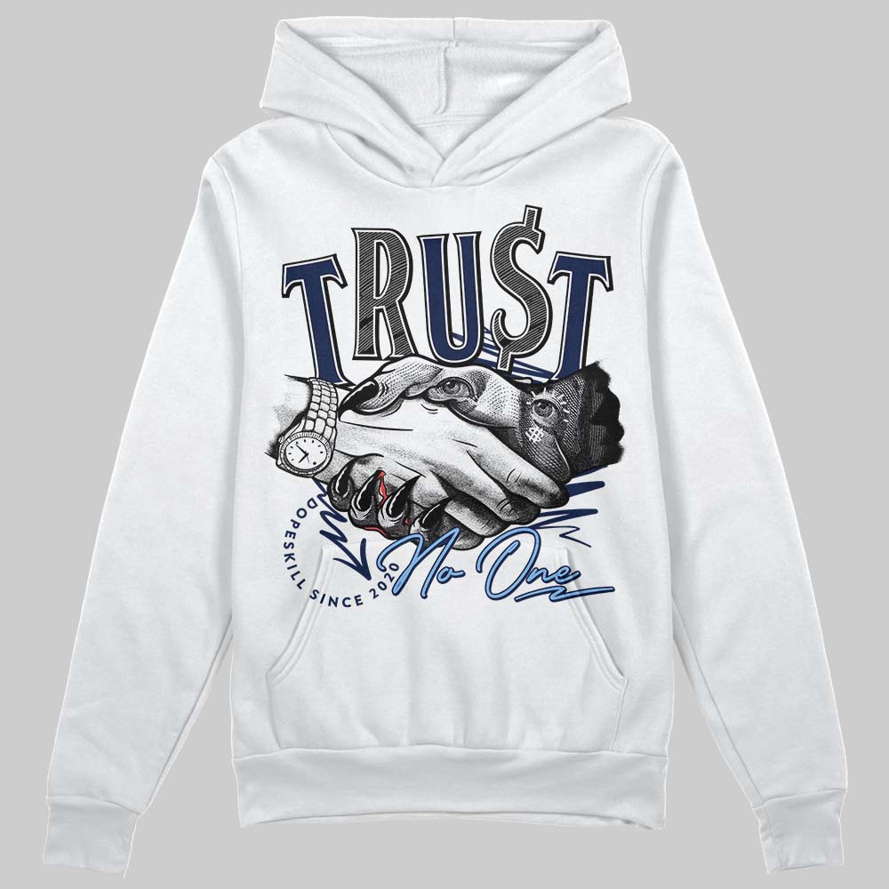 Midnight Navy 5s superstreetwear Hoodie Sweatshirt Trust No One Graphic