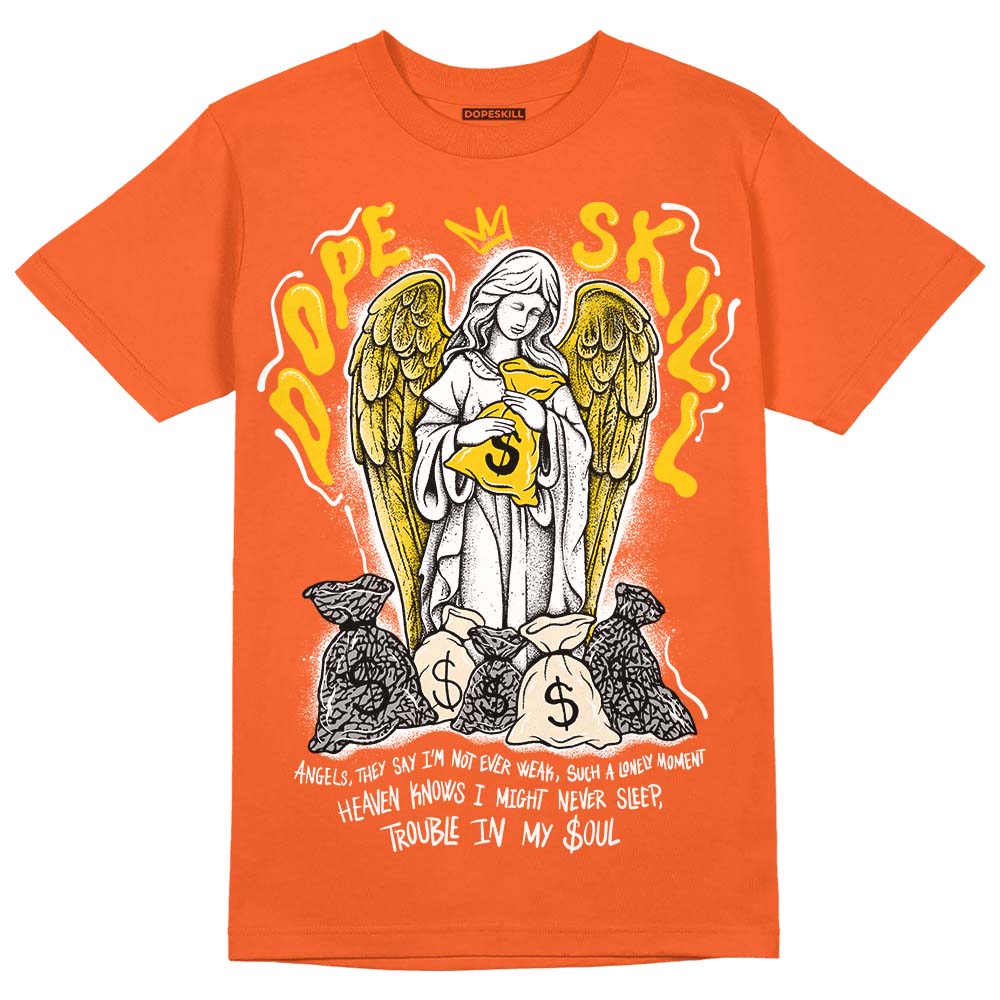 Georgia Peach 3s superstreetwear Orange T-shirt Angels Graphic