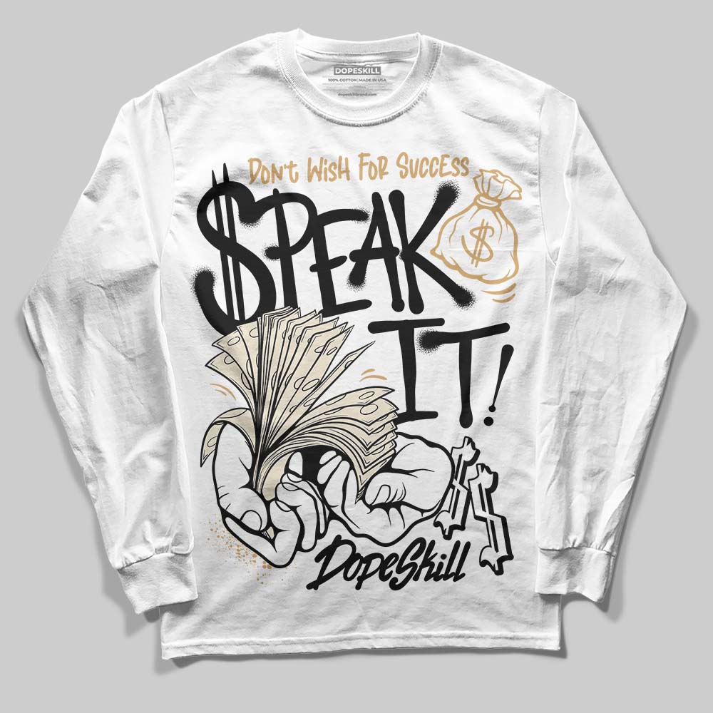 Reverse Metallic 5s superstreetwear Long Sleeve T-Shirt Speak It Graphic