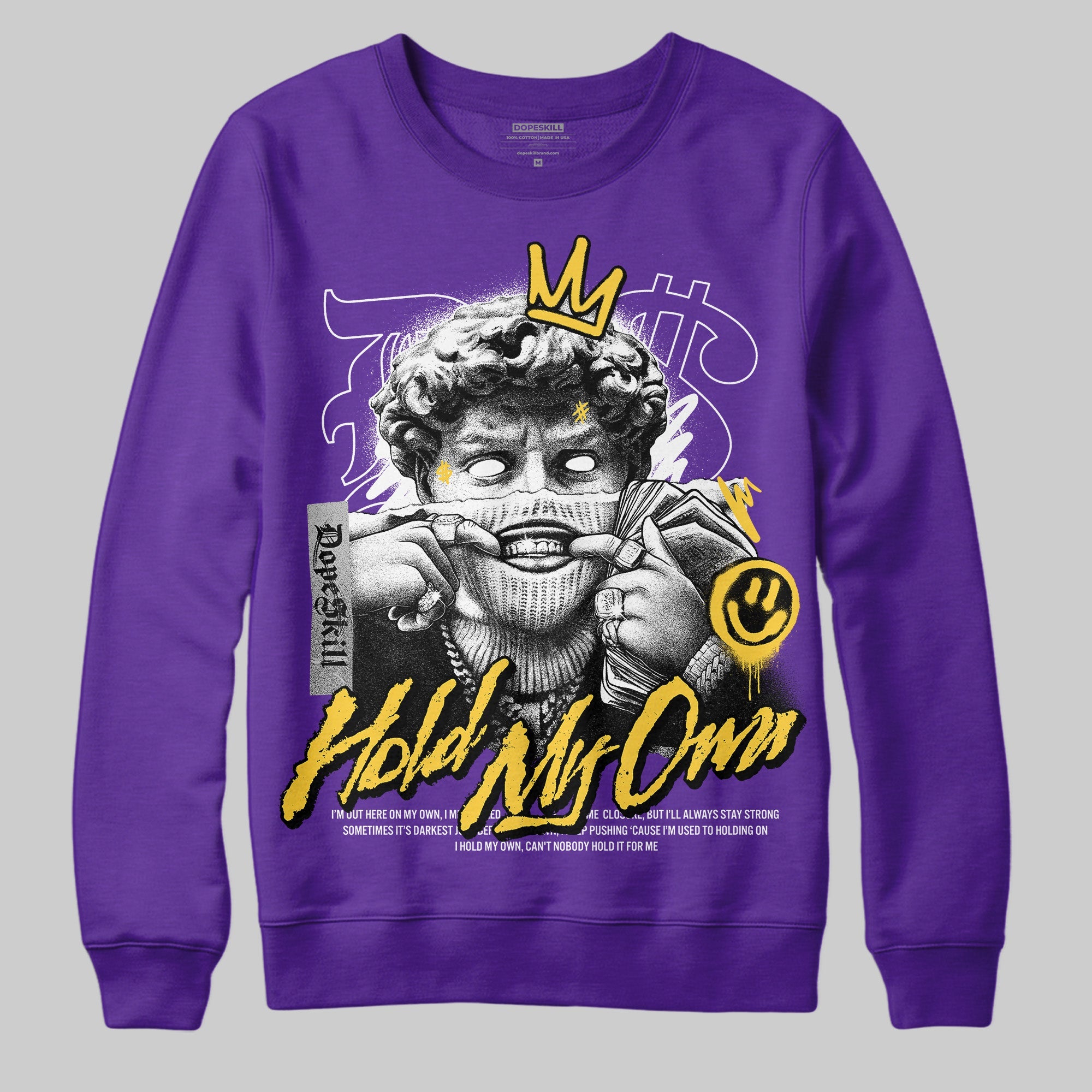 Field Purple 12s superstreetwear Purple Sweatshirt In My Way Graphic