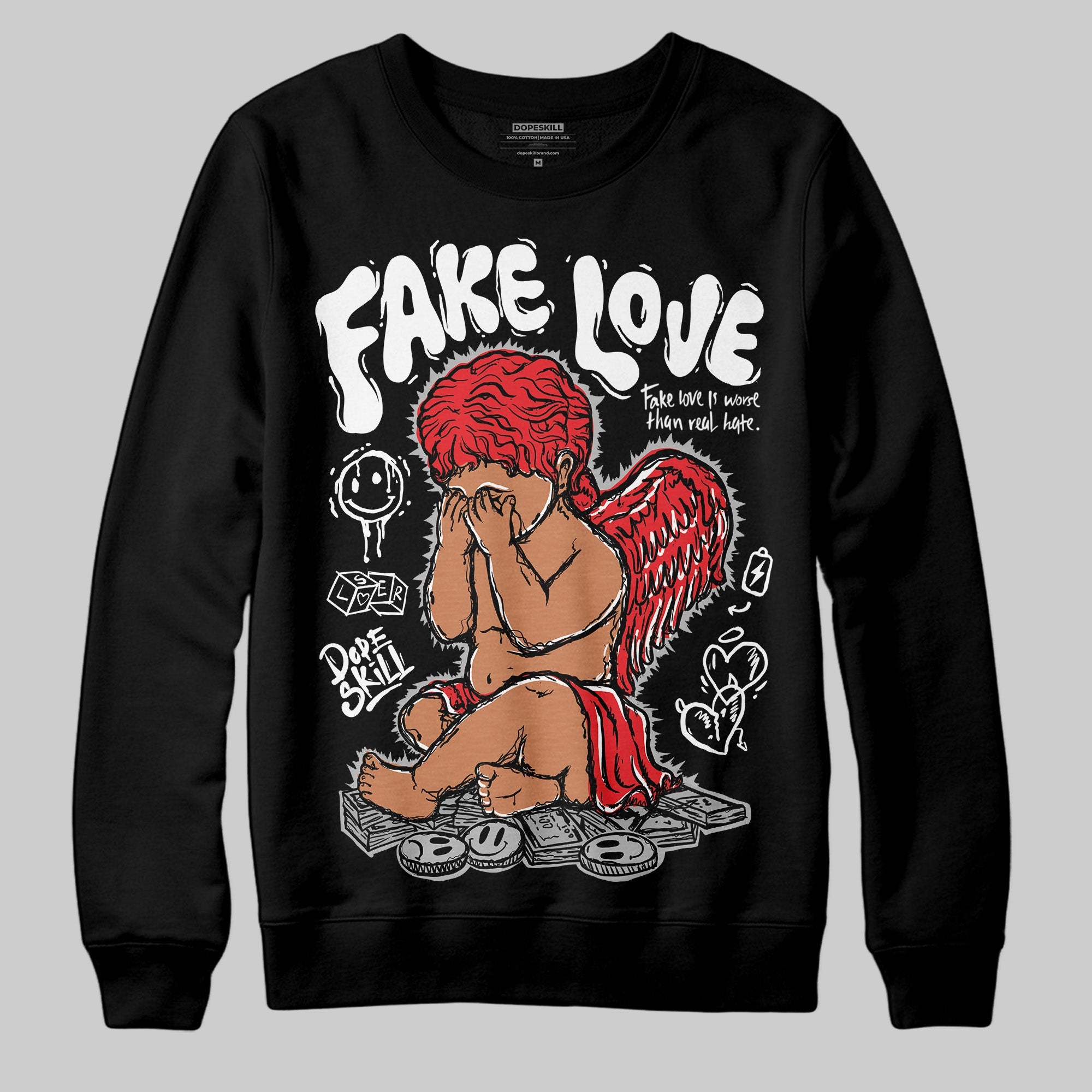 Dunk Panda White Black superstreetwear Sweatshirt False Love Graphic