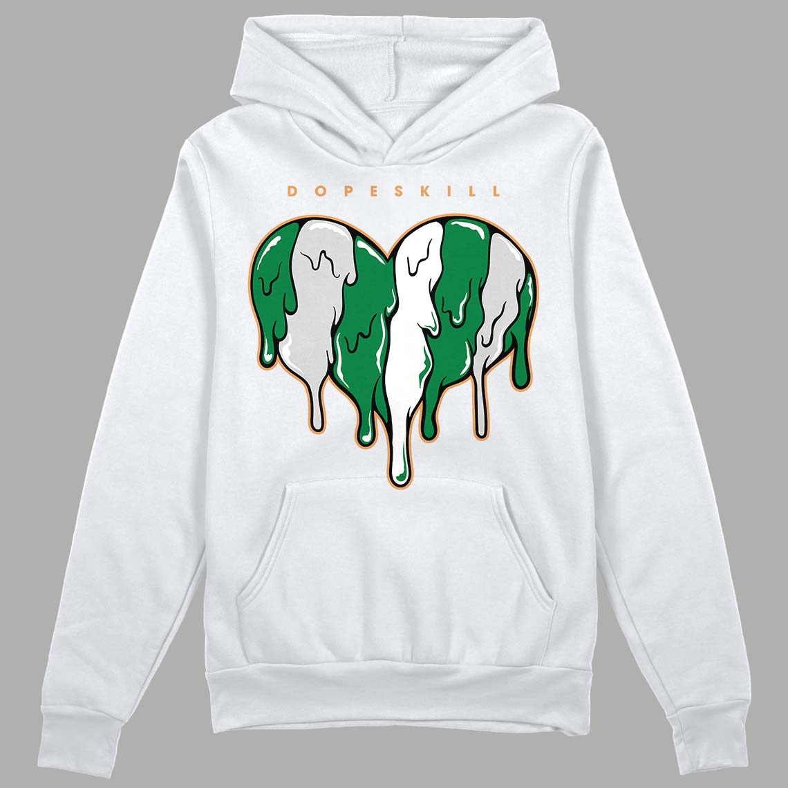 Pine Green 4s superstreetwear Hoodie Sweatshirt Slime Drip Heart Graphic