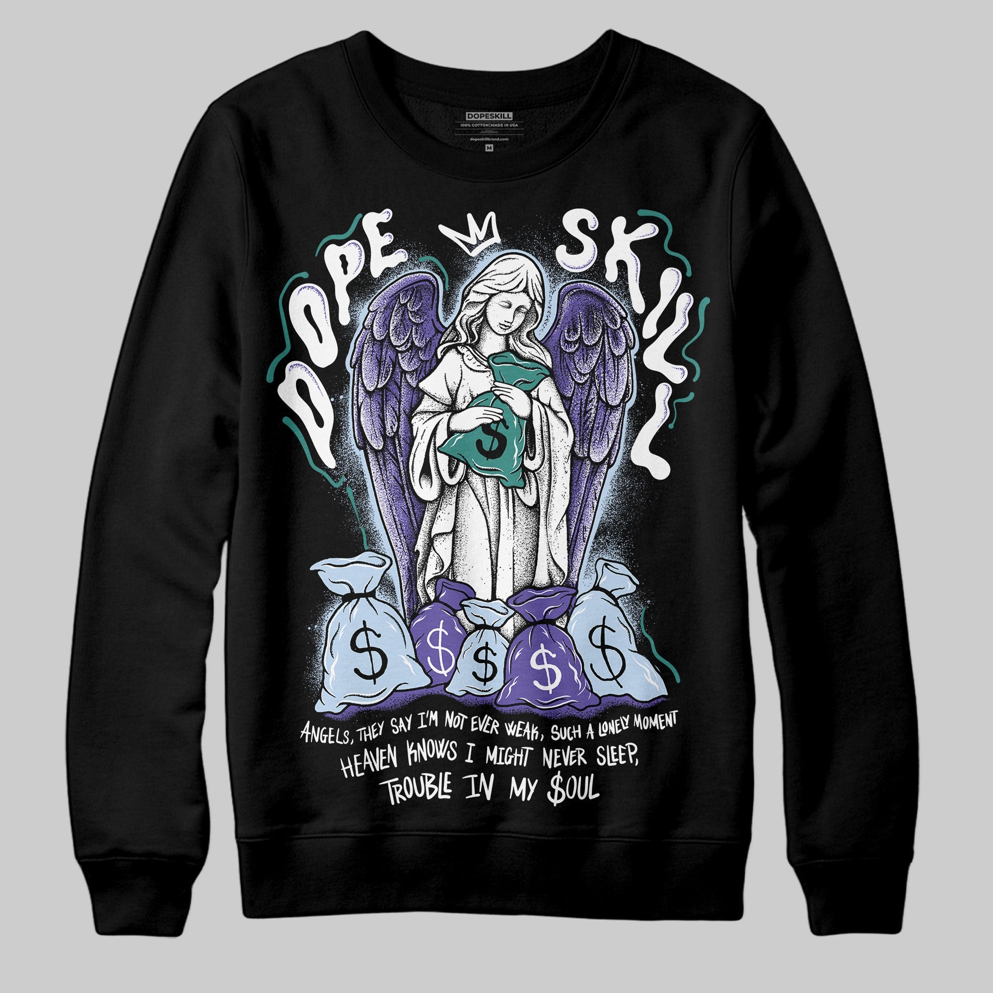 Grape 5s superstreetwear Sweatshirt Angels Graphic