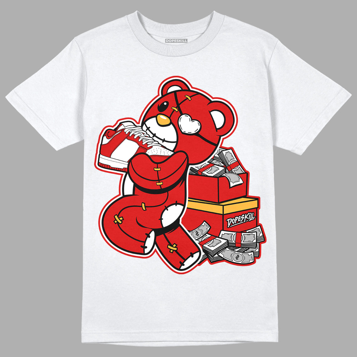 Dunk Low Gym Red superstreetwear T-Shirt Bear Steals Sneaker Graphic