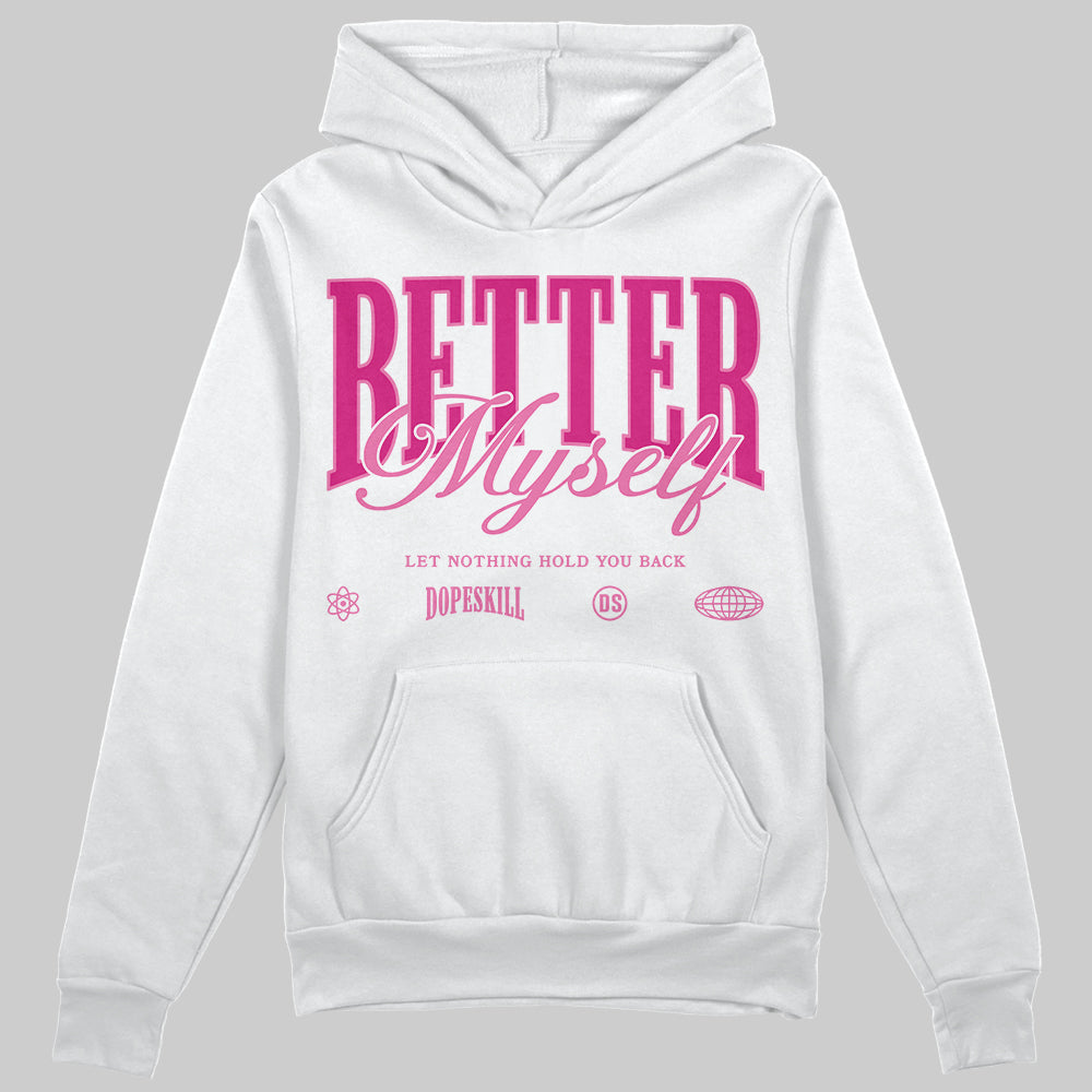 Rick RO Pink Leather Sneakers superstreetwear Hoodie Sweatshirt Better Myself Graphic