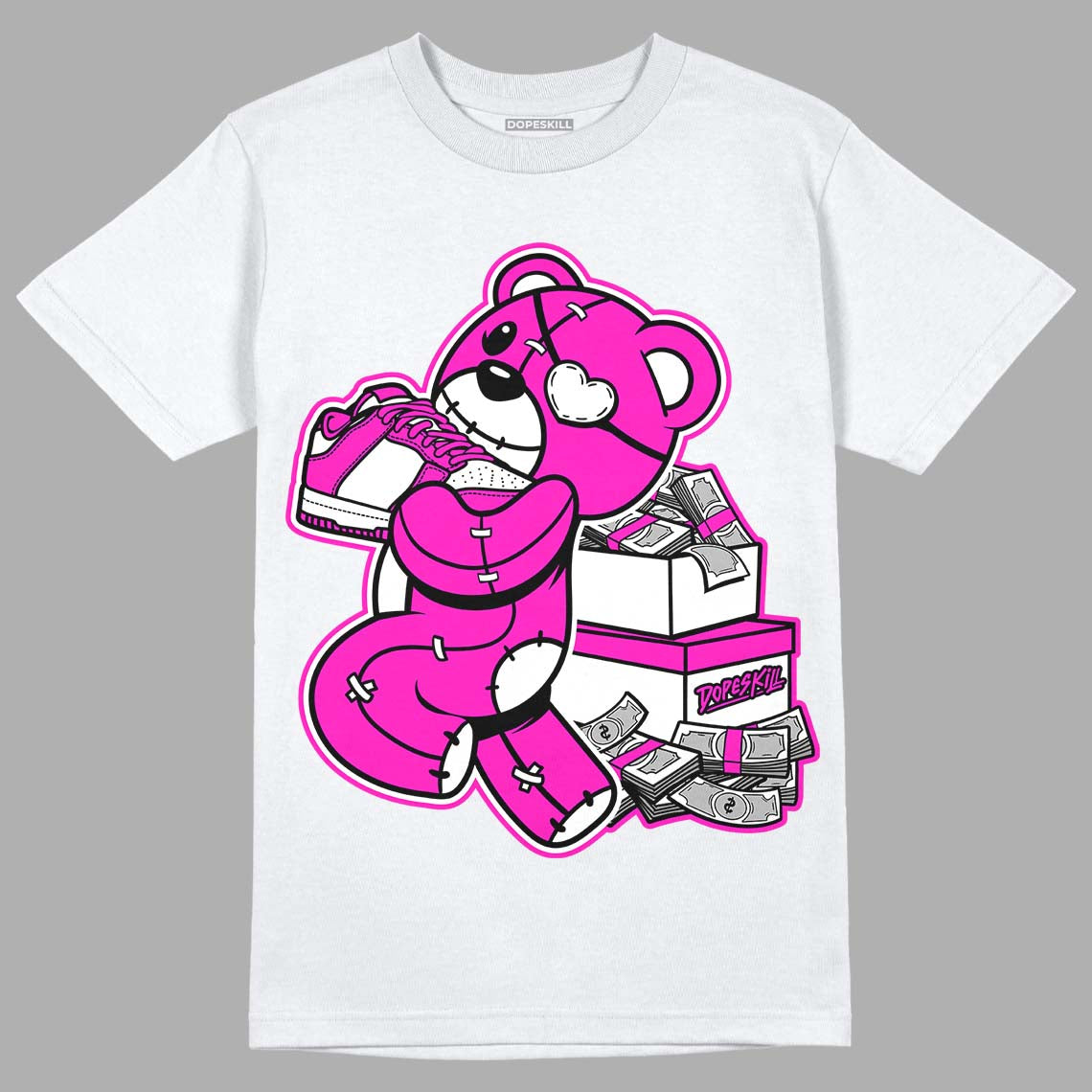 Dunk Low Active Fuchsia superstreetwear T-Shirt Bear Steals Sneaker Graphic