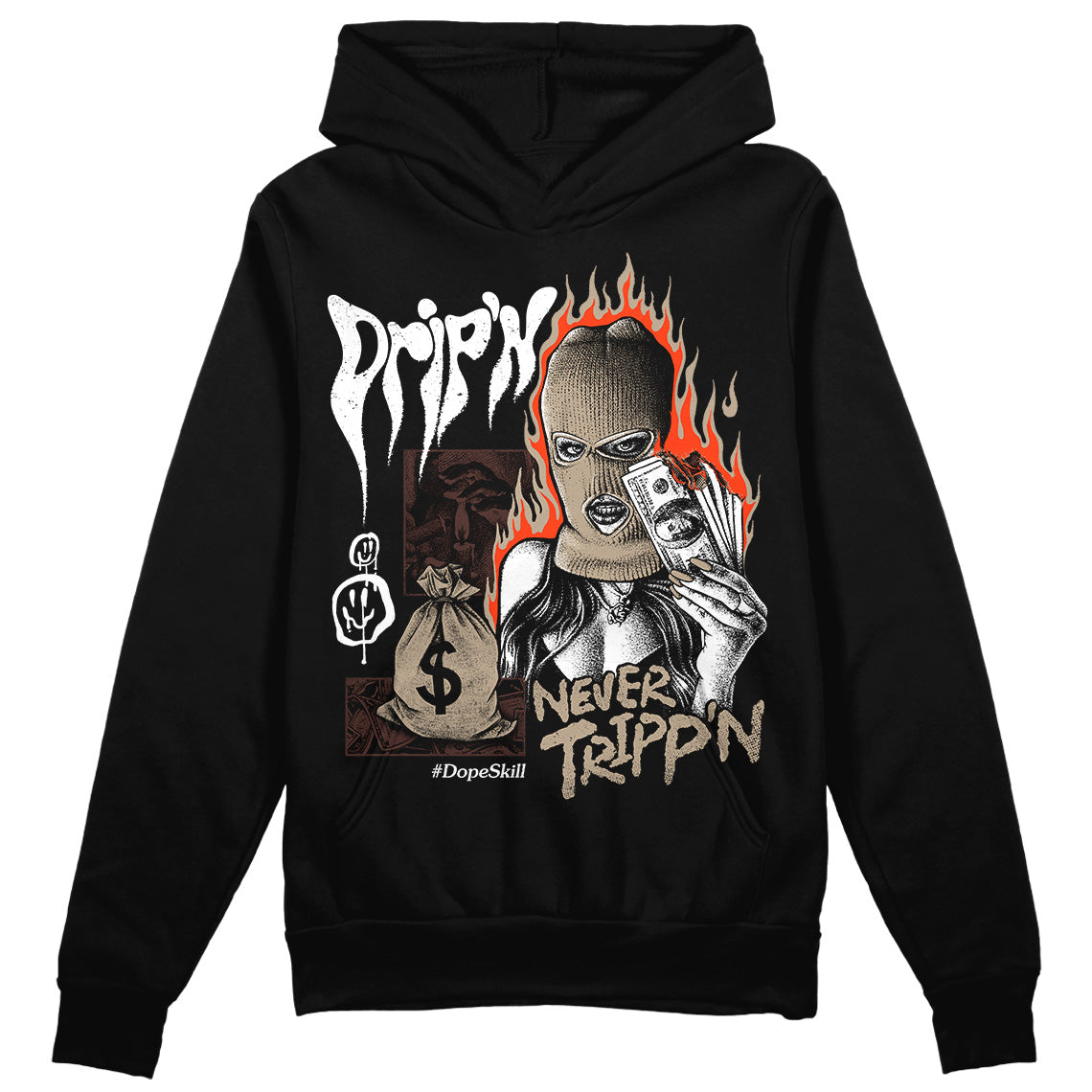 Latte 1s superstreetwear Hoodie Sweatshirt Drip'n Never Tripp'n Graphic