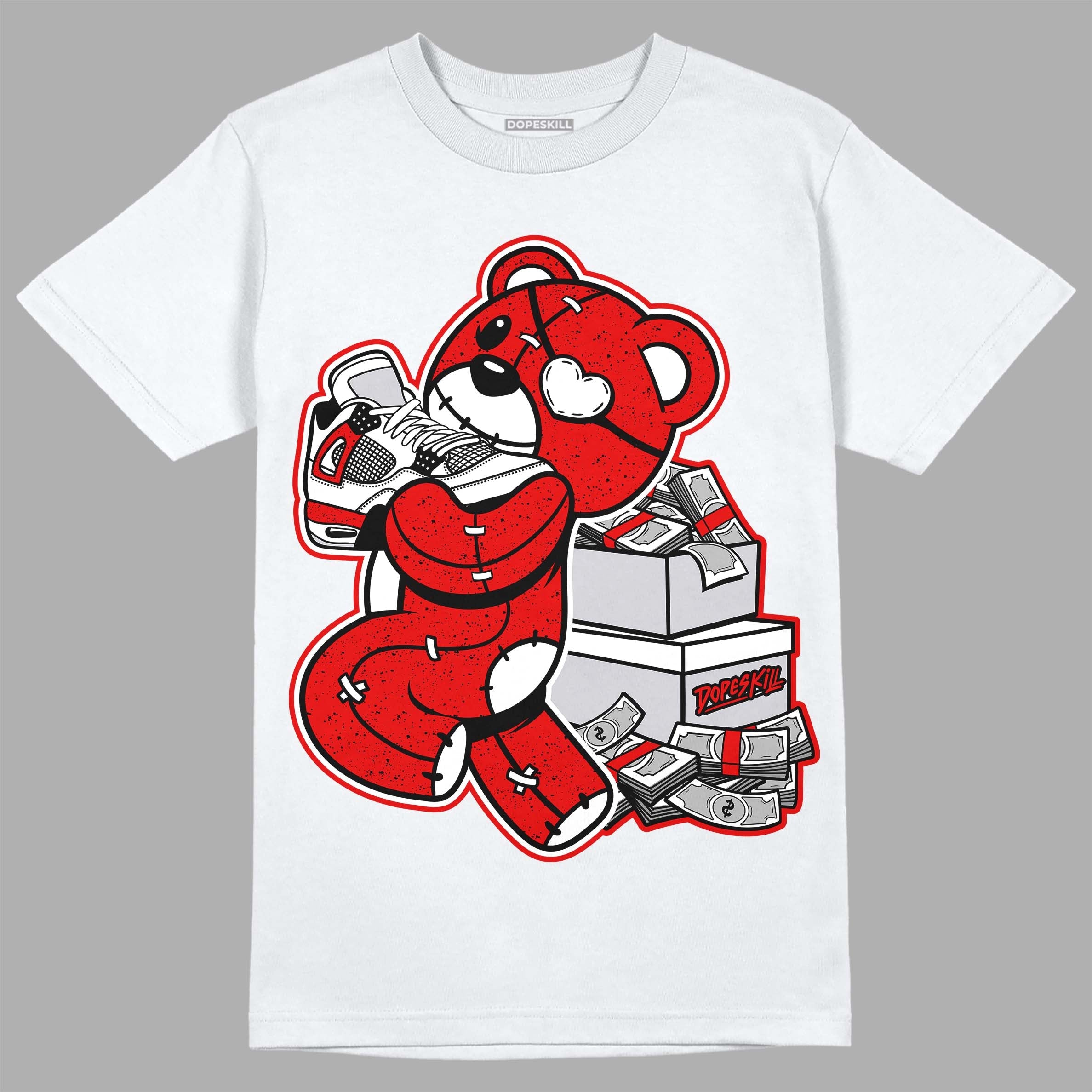 Red Cement 4S superstreetwear T-Shirt Bear Steals Sneaker Graphic