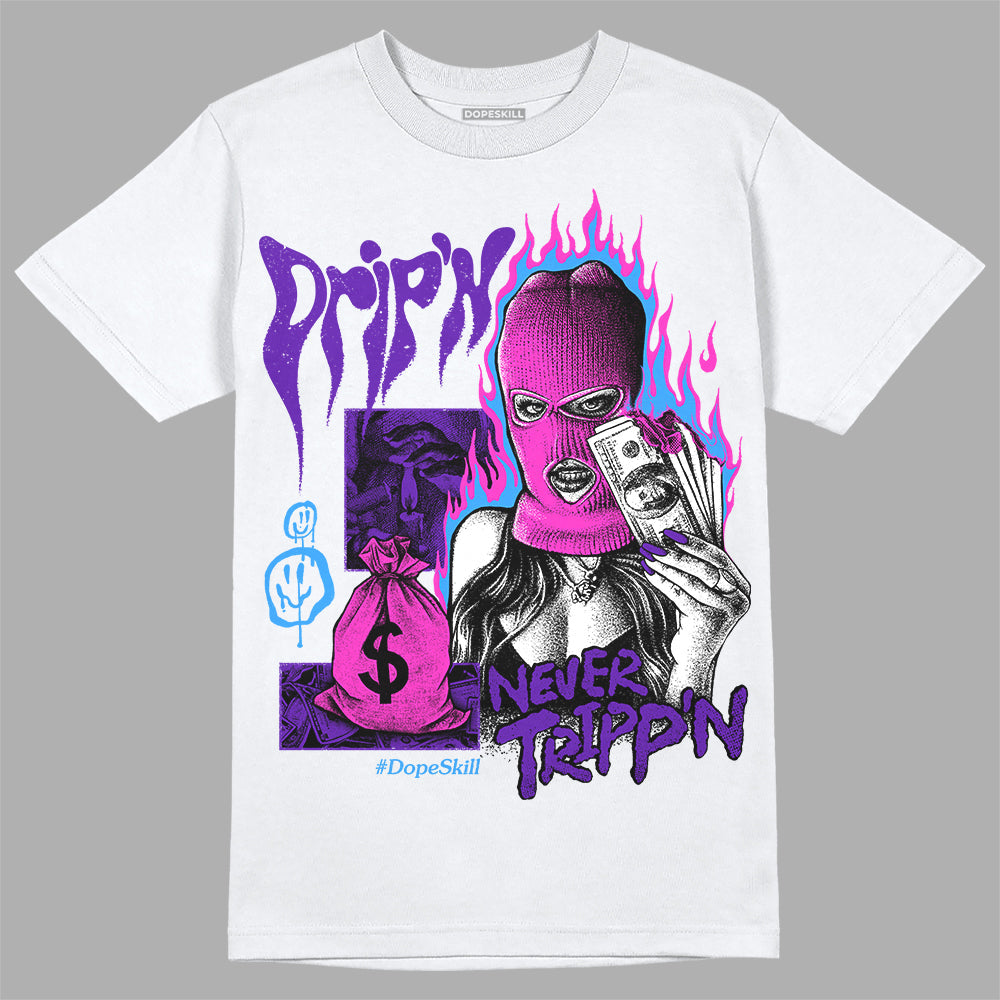 Dunk Purple Championship Court White superstreetwear T-Shirt Drip'n Never Tripp'n Graphic