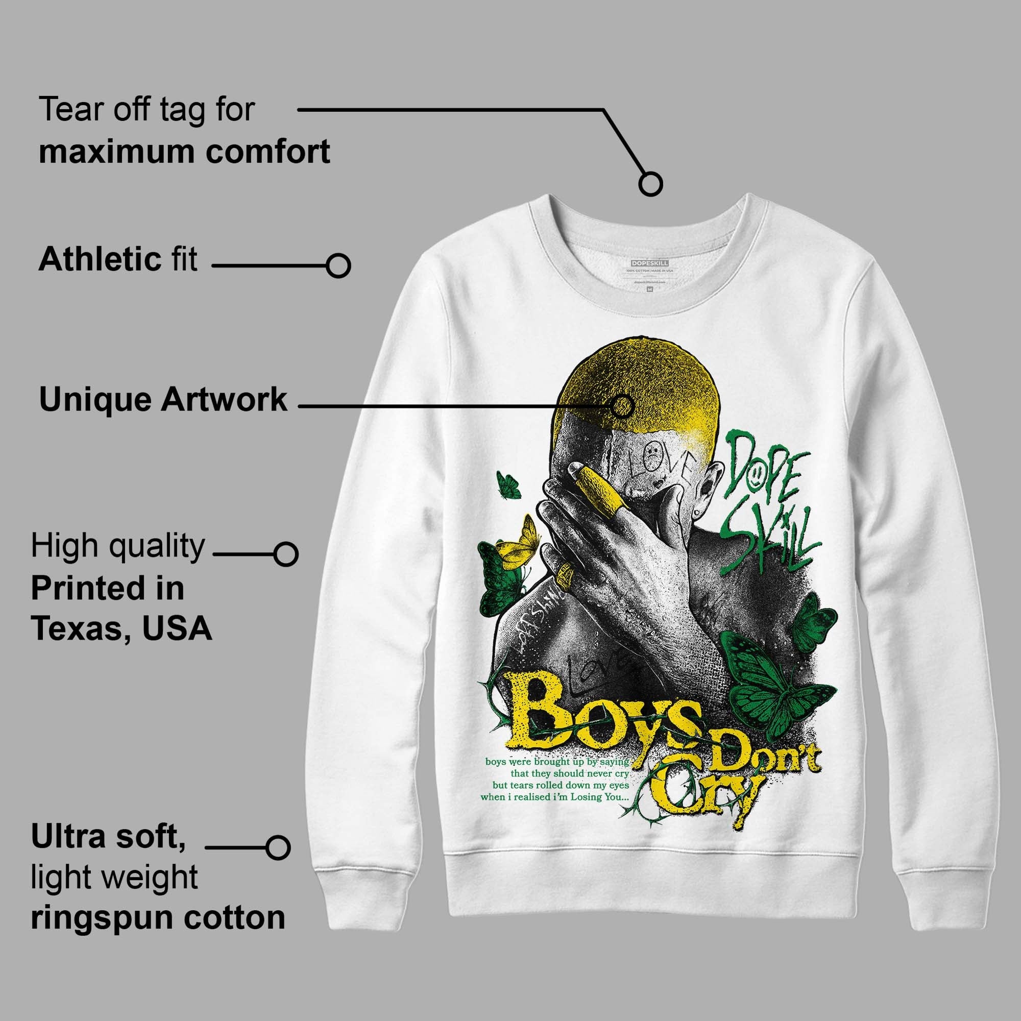 Dunk Low Reverse Brazil superstreetwear Sweatshirt Boys Don't Cry Graphic