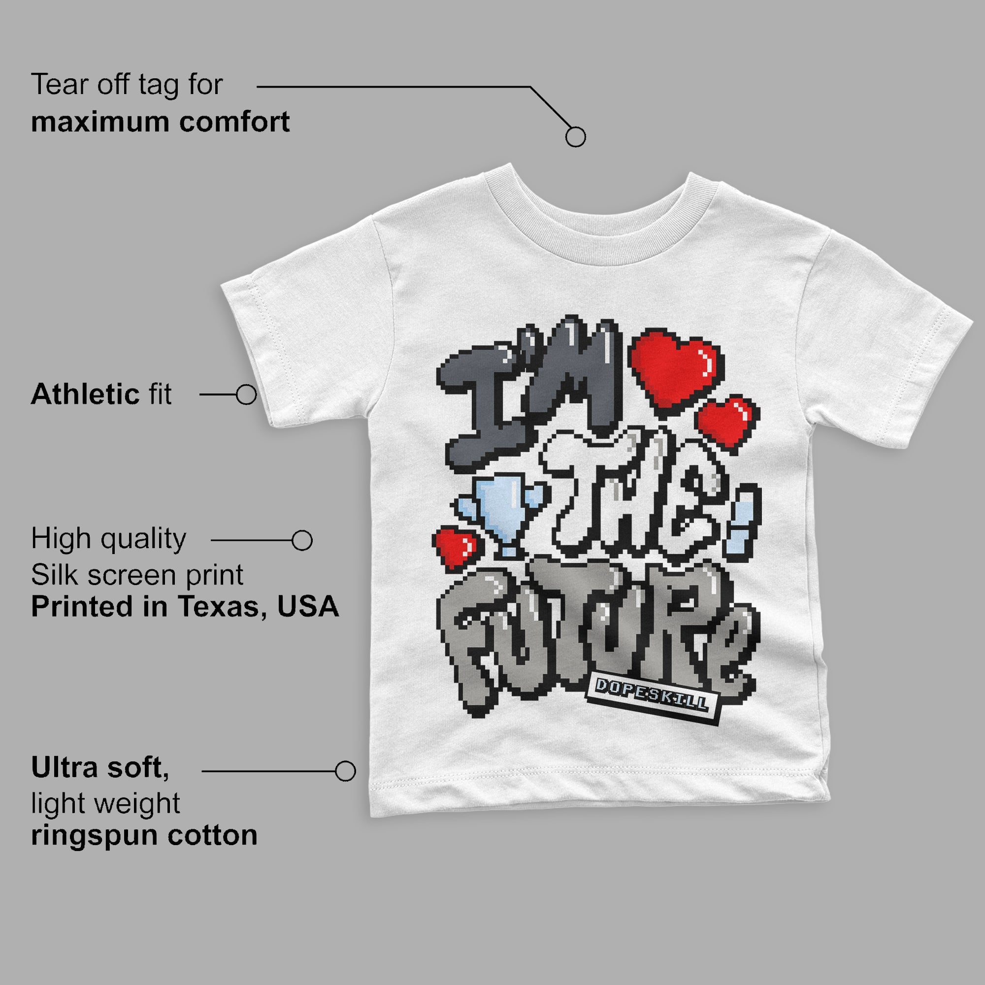 Cool Grey 11s superstreetwear Toddler Kids T-shirt I'm The Future Graphic