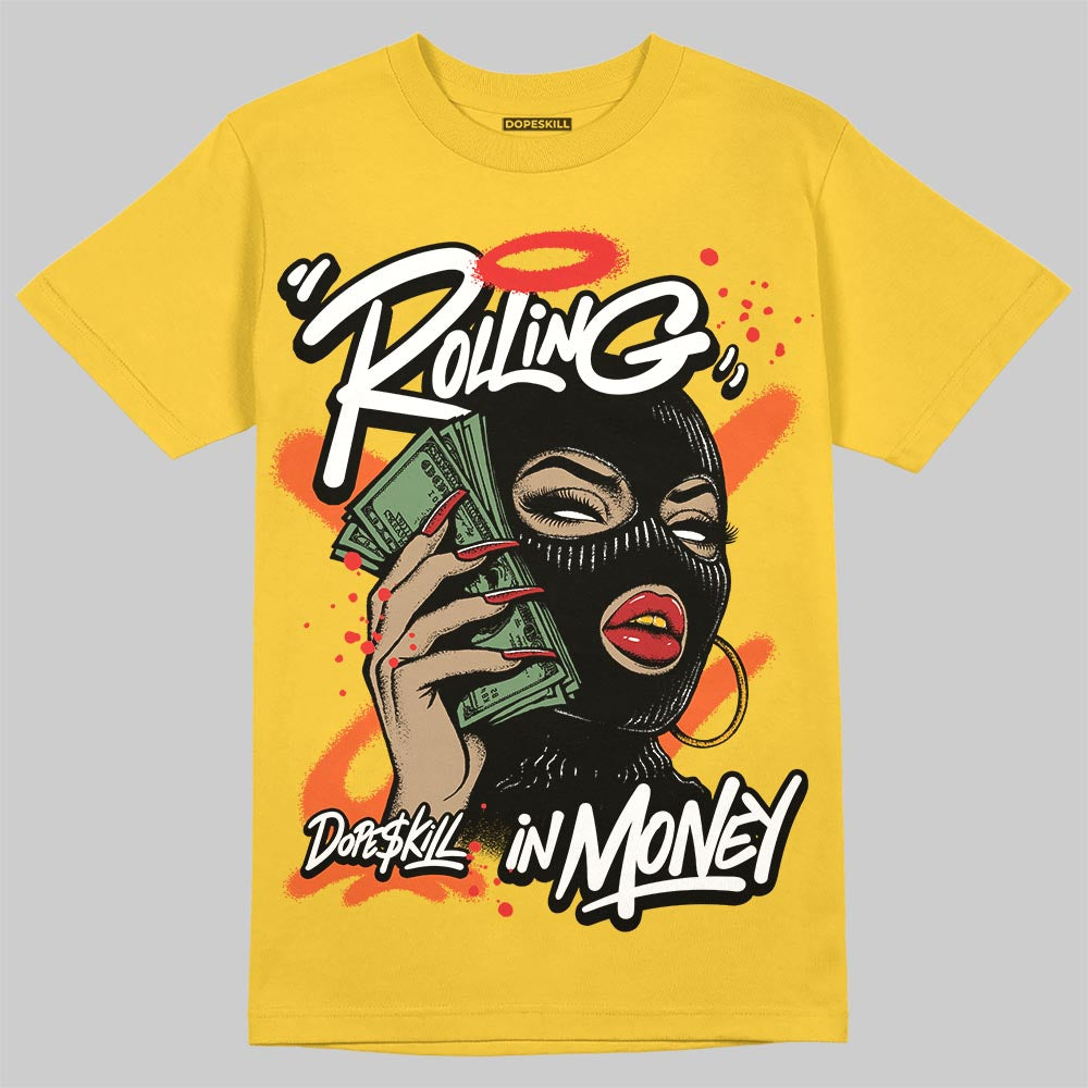 Yellow Collection superstreetwear T-Shirt Rolling in Money Graphic