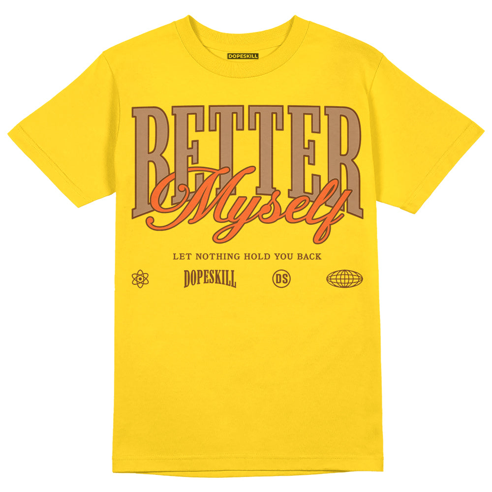 Yellow Collection superstreetwear Gold T-shirt Better Myself Graphic