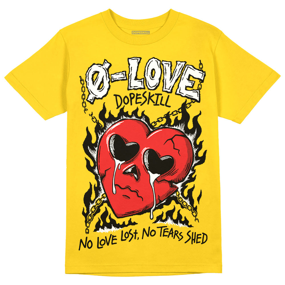 Yellow Collection superstreetwear Gold T-shirt Crying Heart Graphic