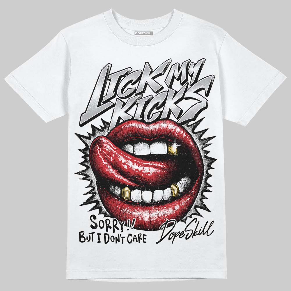 White Cement 4s superstreetwear T-Shirt Lick My Kicks Graphic