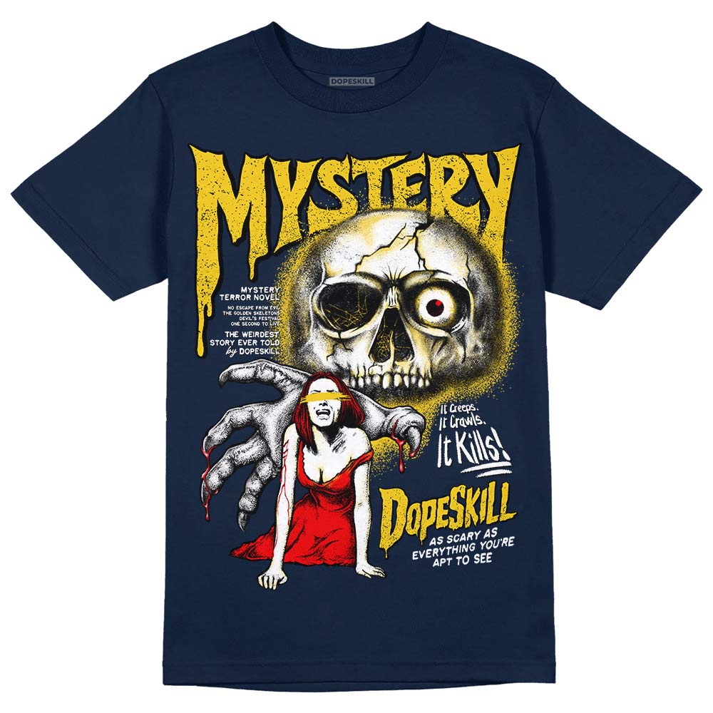 Michigan Dunks superstreetwear Midnight Navy T-shirt Mystery Ghostly Grasp Graphic